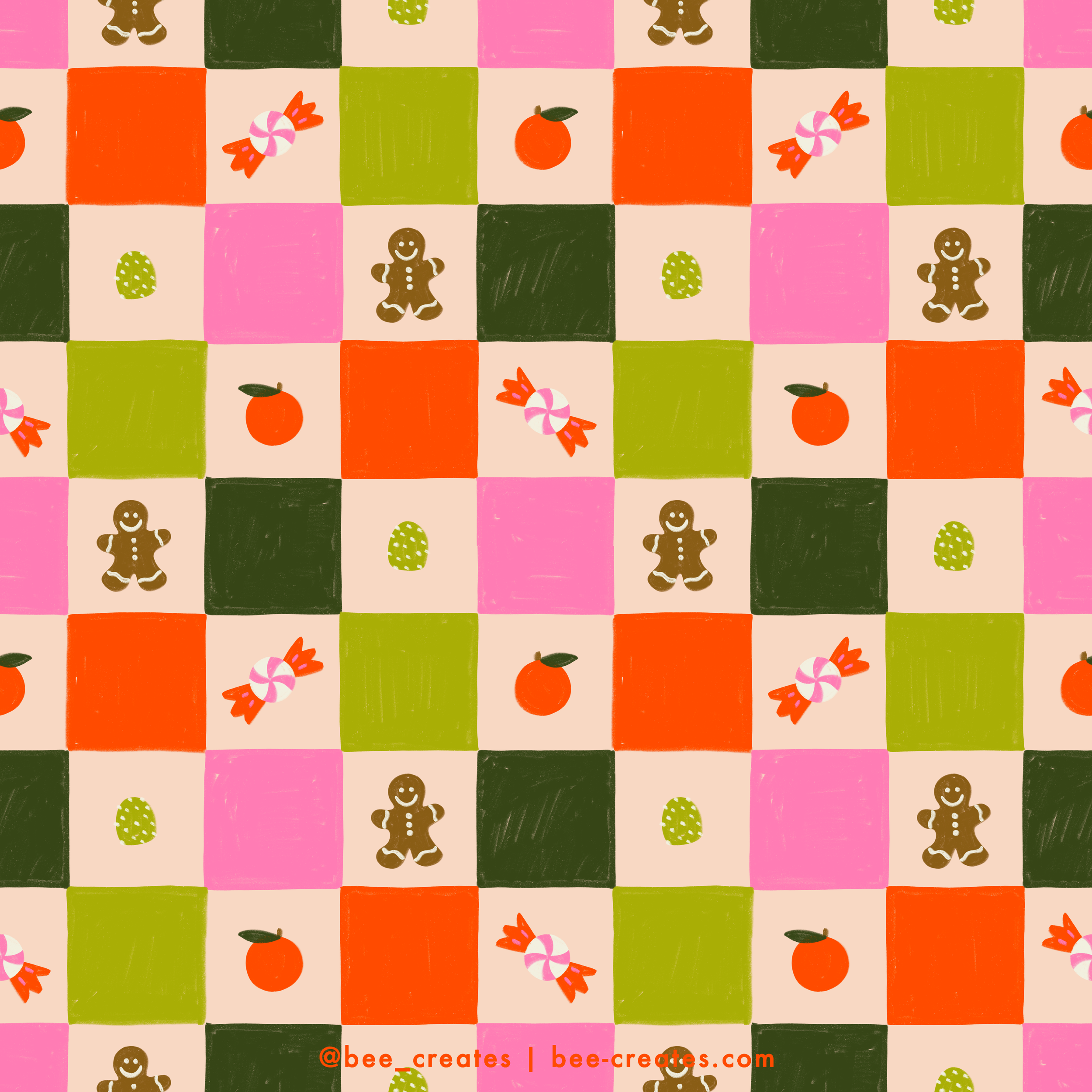 Gumdrop Gingham - Multi | BEE25-C14