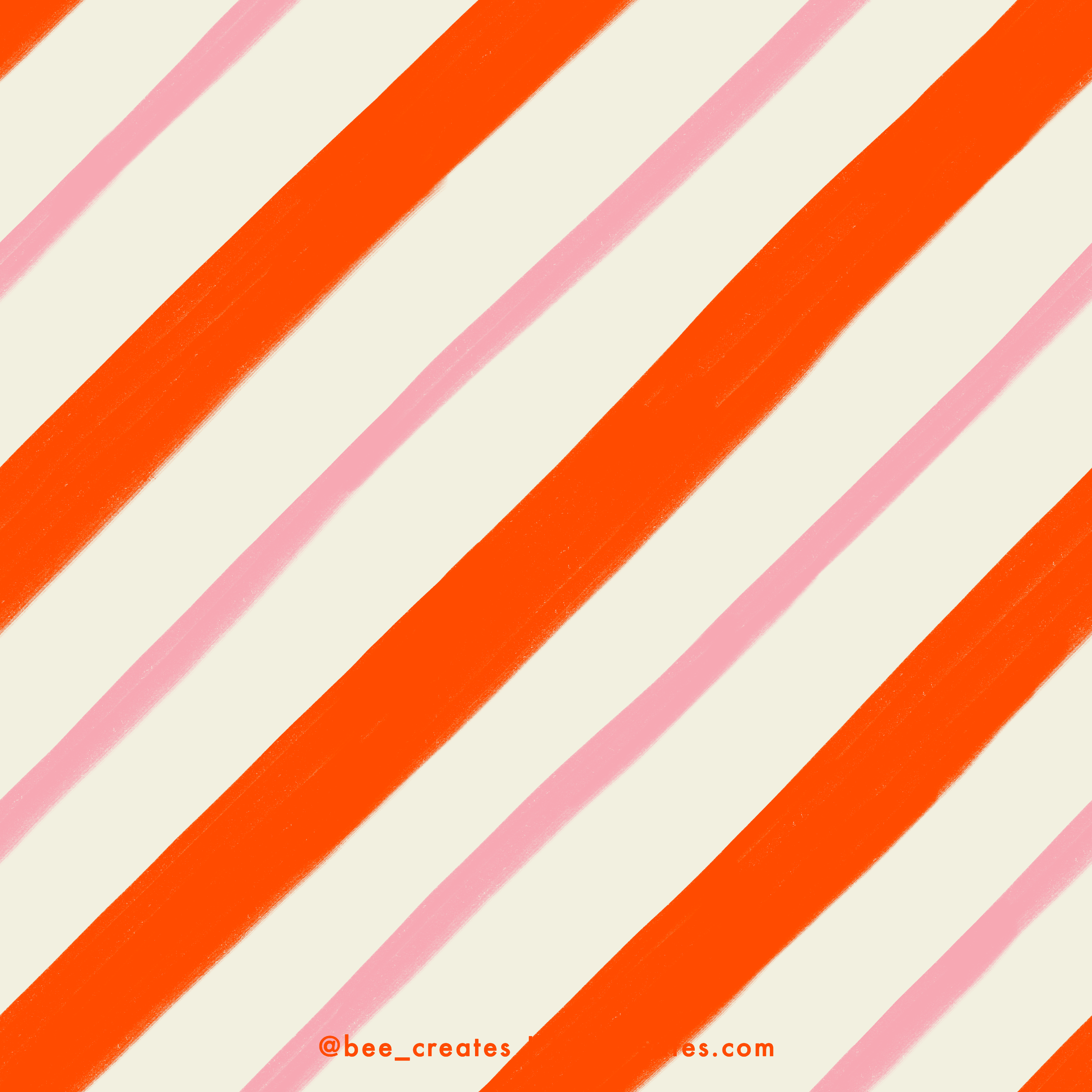 Peppermint Pinstripe Cherry &amp; Pink | BEE25-C07