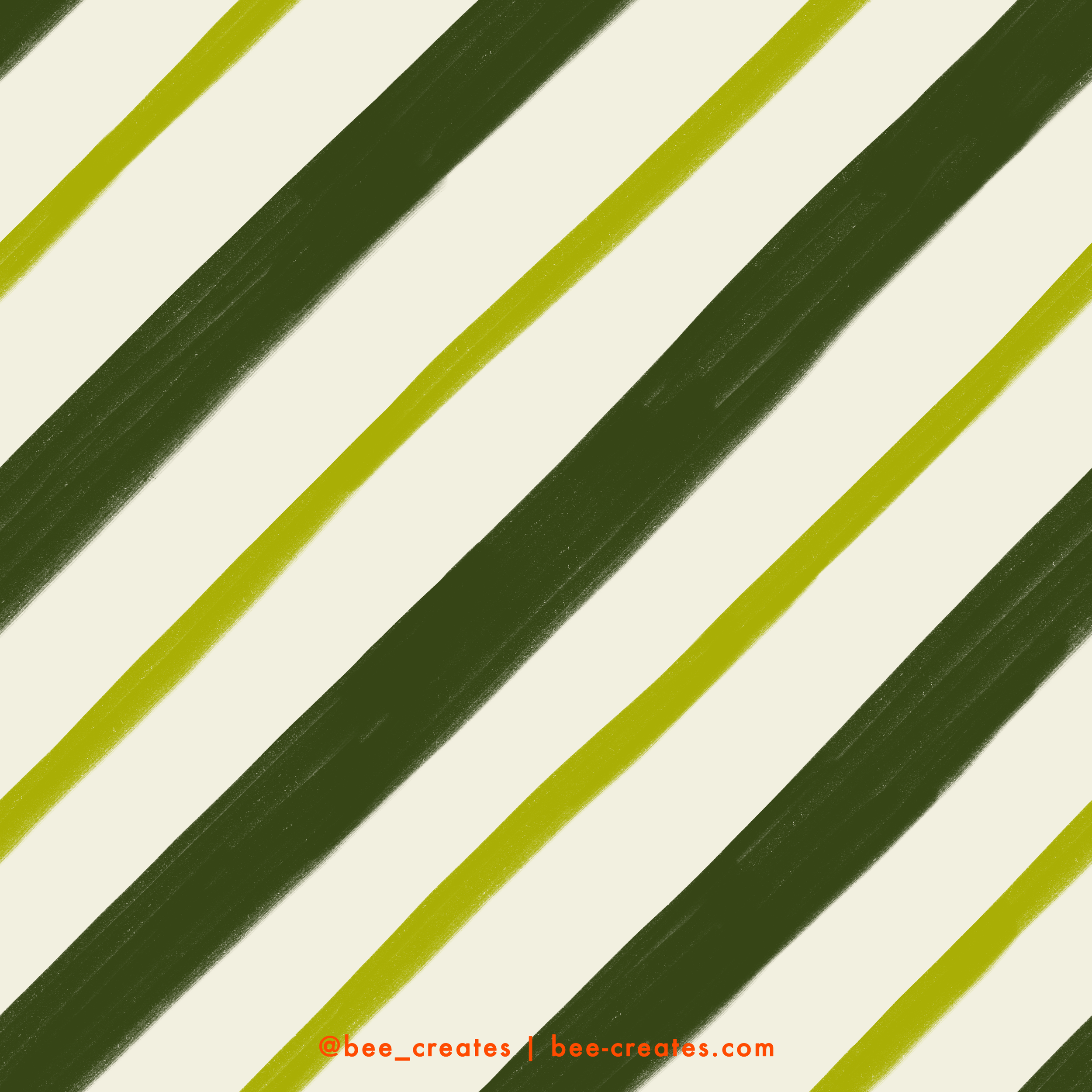 Peppermint Pinstripe Dark Green &amp; Green | BEE25-C06