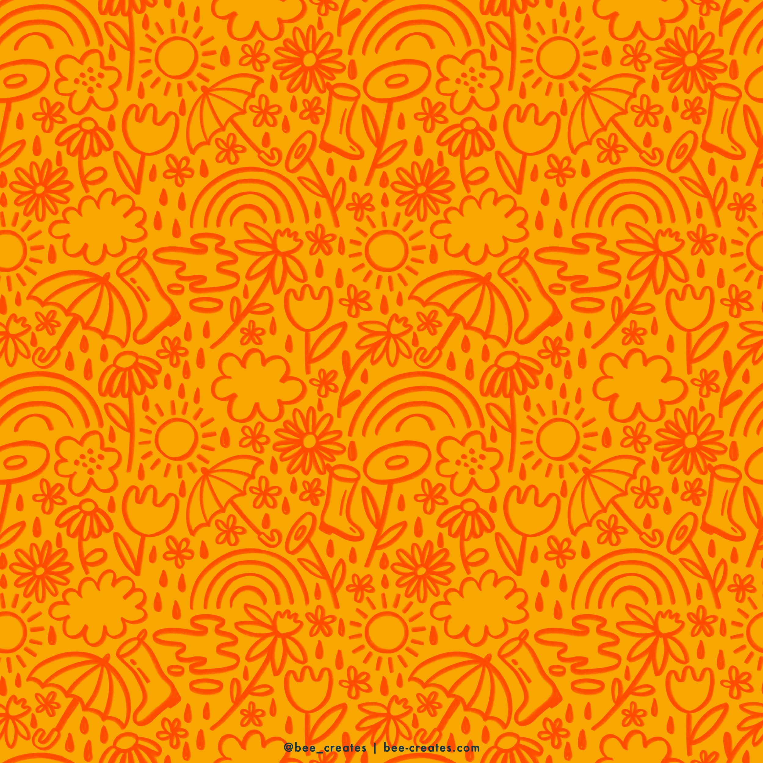 Drizzle Doodles - Sunshine | BEE25-B42