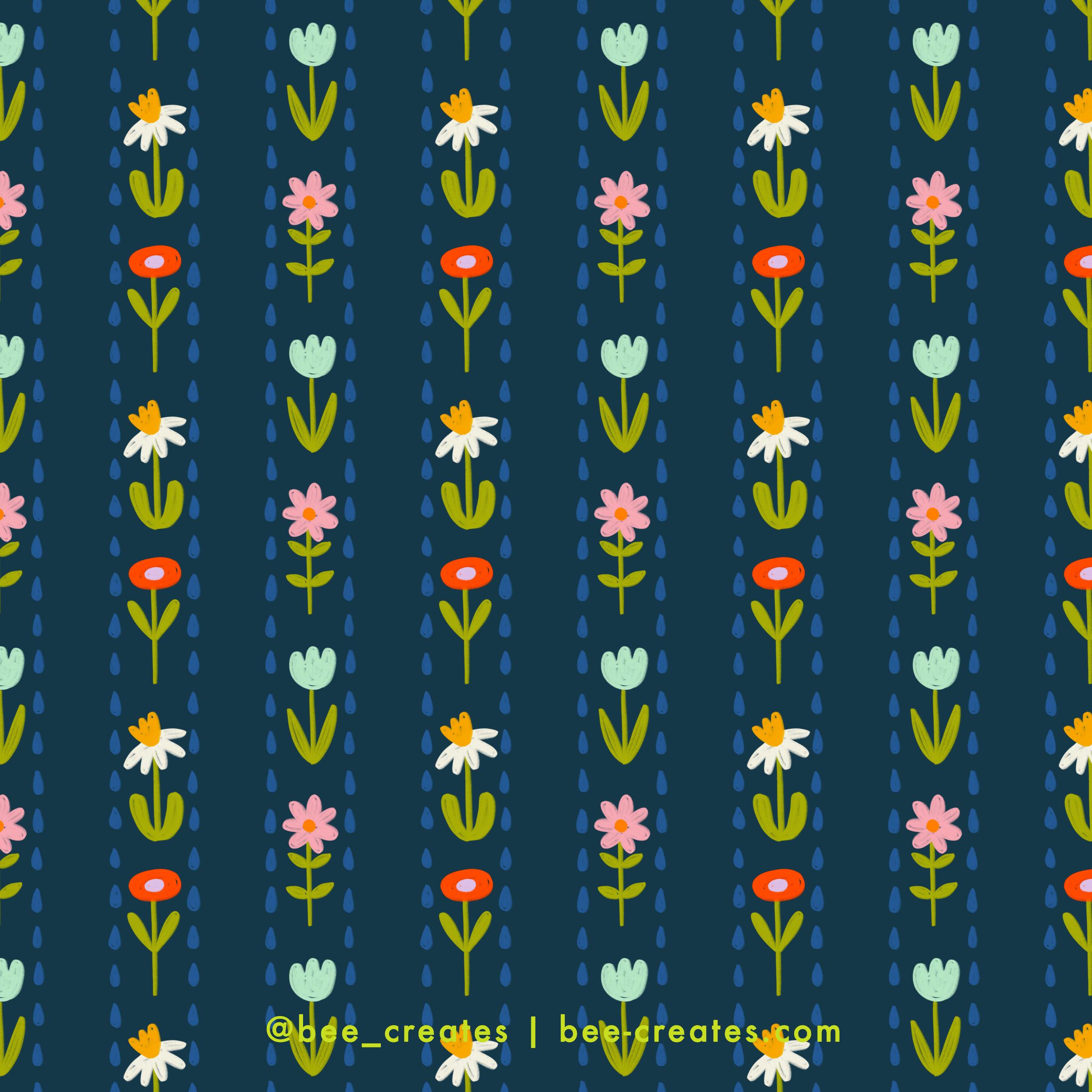 Daisy Drizzle - Navy | BEE25-B64