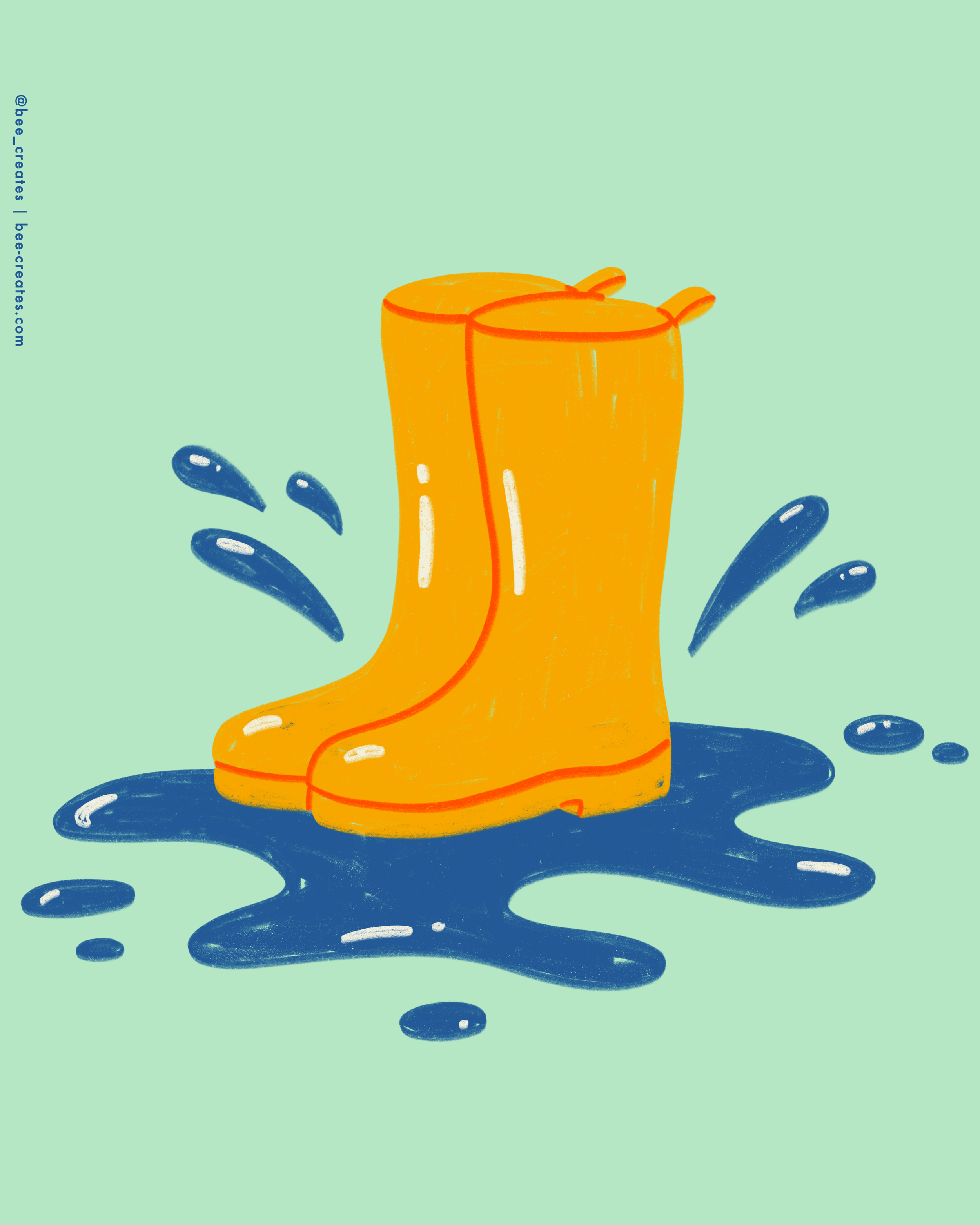 Boots In Puddles - Sunshine | BEE25-B03