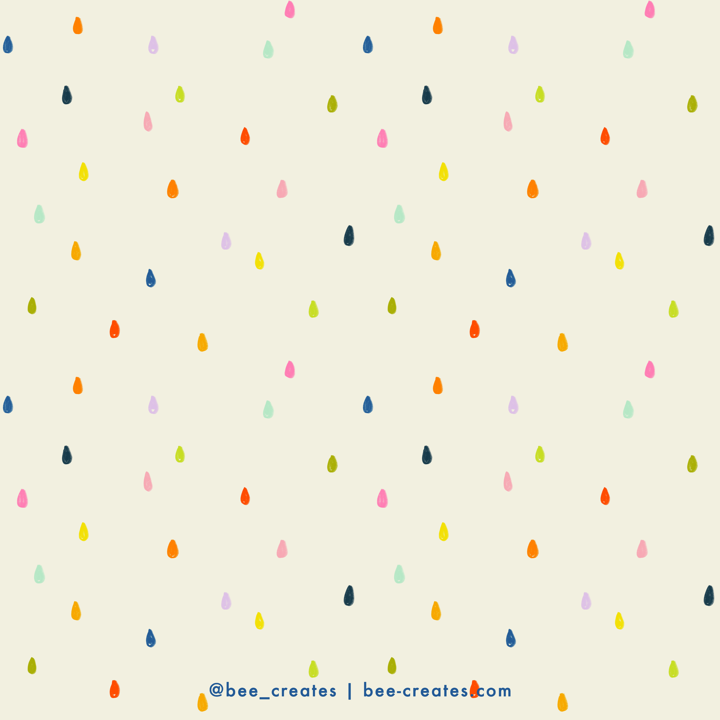 Drip Drop - White &amp; Multi | BEE25-B23