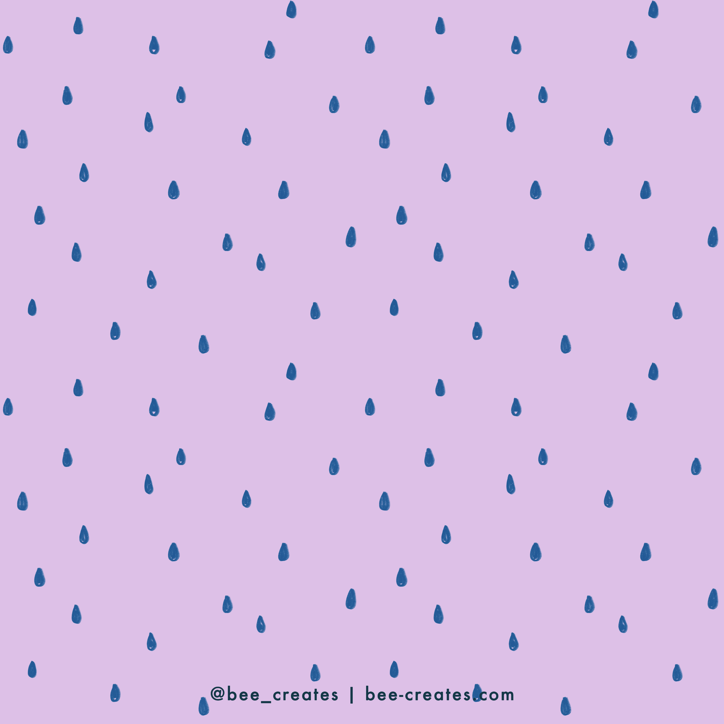 Drip Drop - Lilac &amp; Blue | BEE25-B24