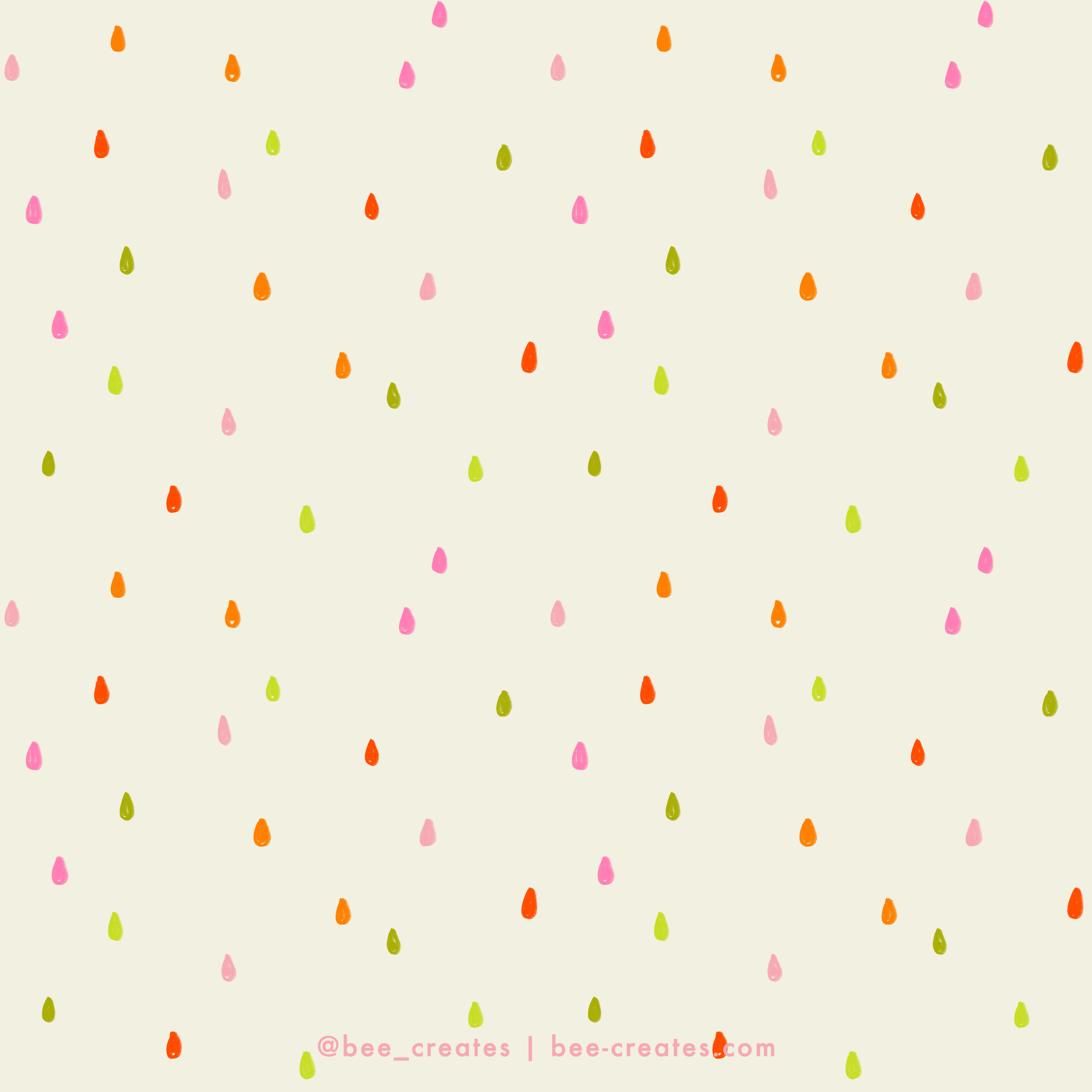 Drip Drop - White &amp; Pink | BEE25-B26