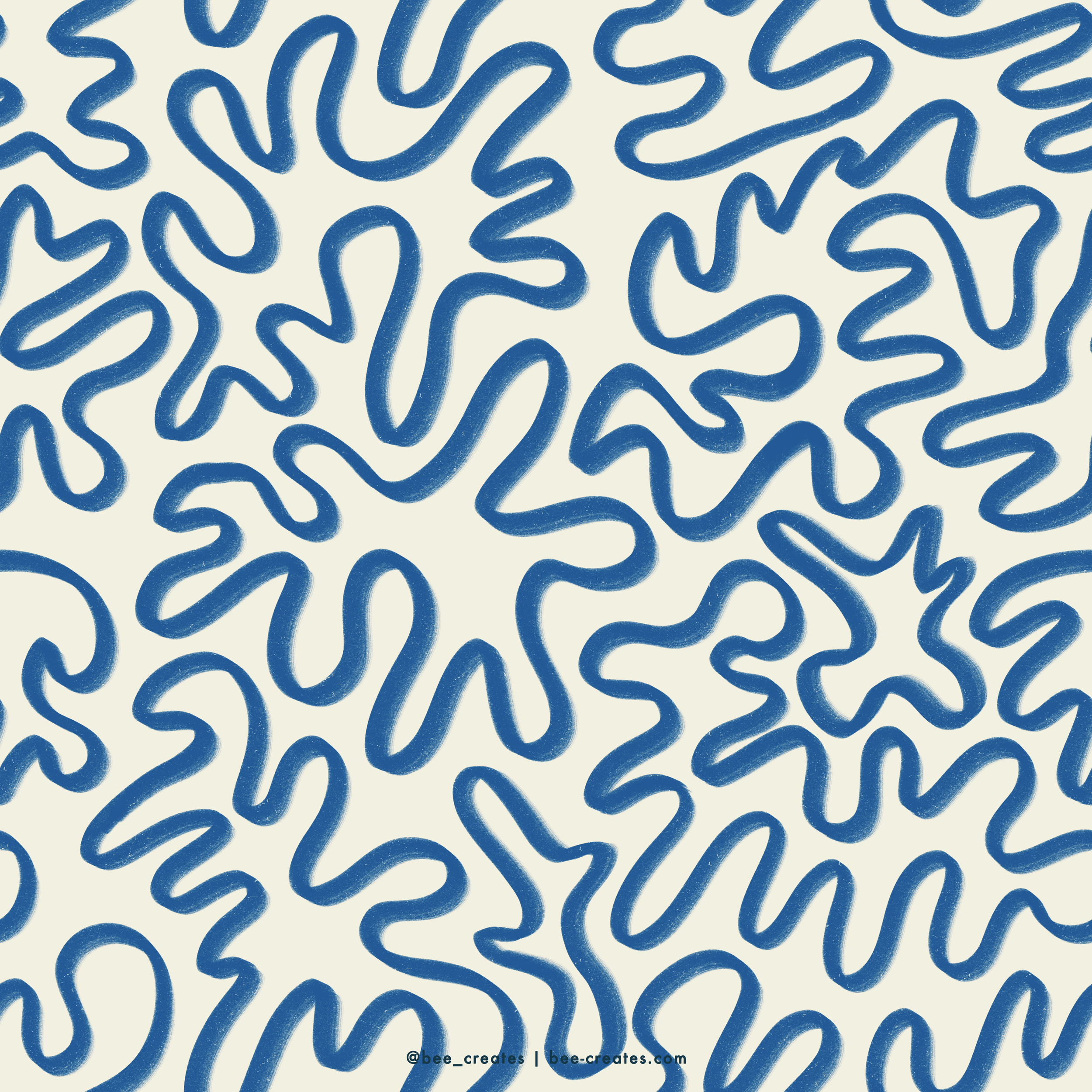 Puddle Party - Blue &amp; White | BEE25-B17