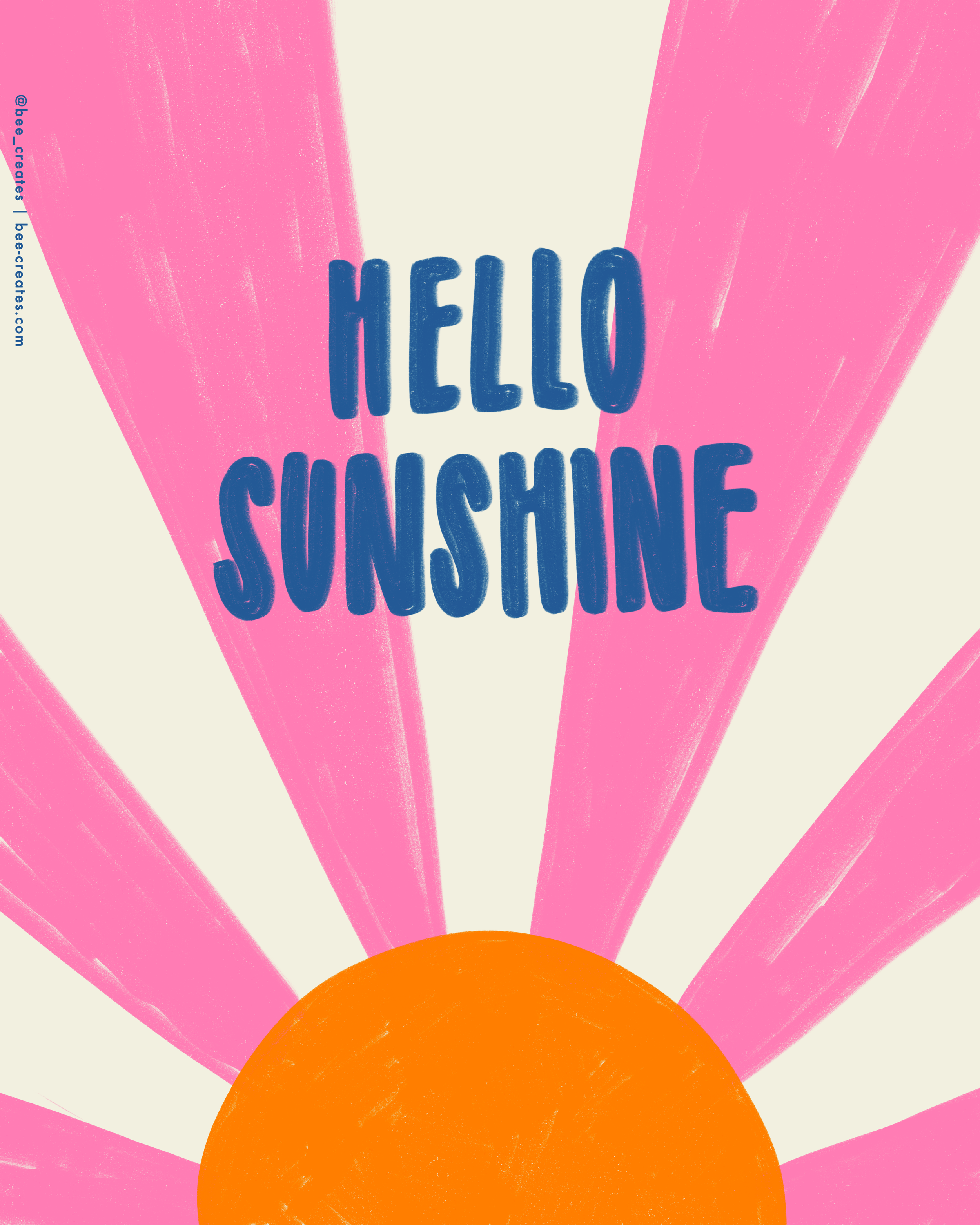 Hello Sunshine - Blue | BEE25-A93