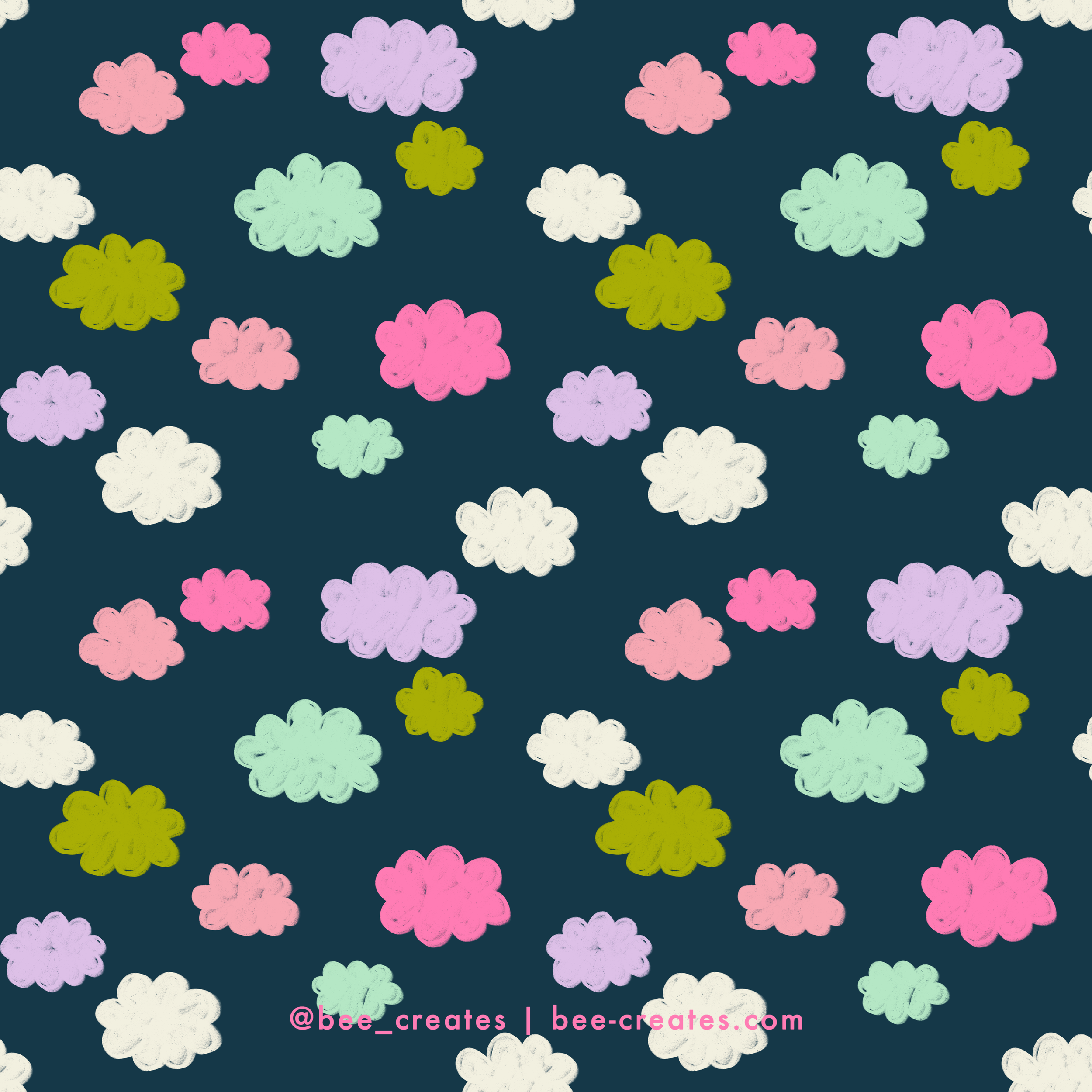Head In The Clouds - Navy | BEE25-B06
