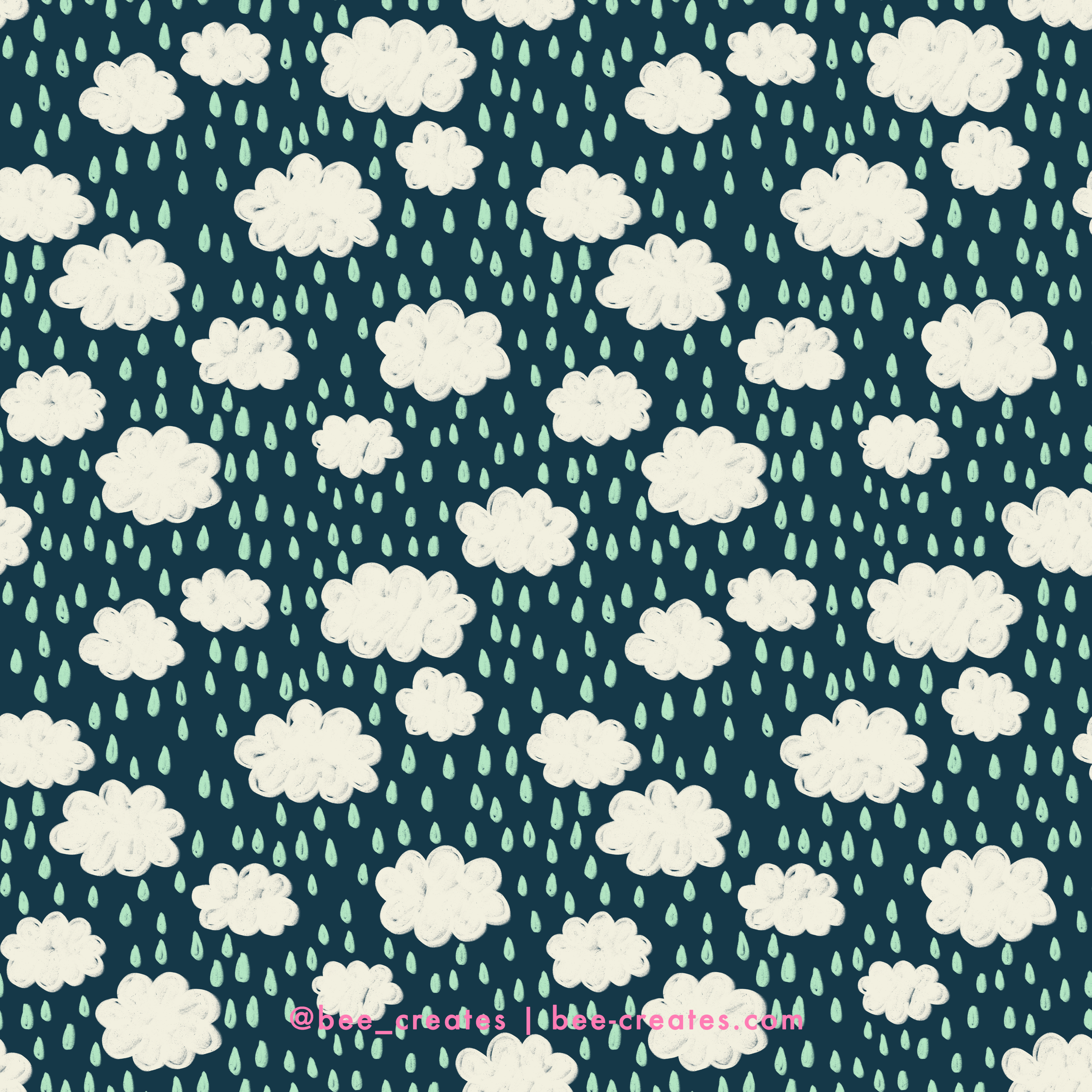 Head In The Clouds - Navy Drop | BEE25-B08