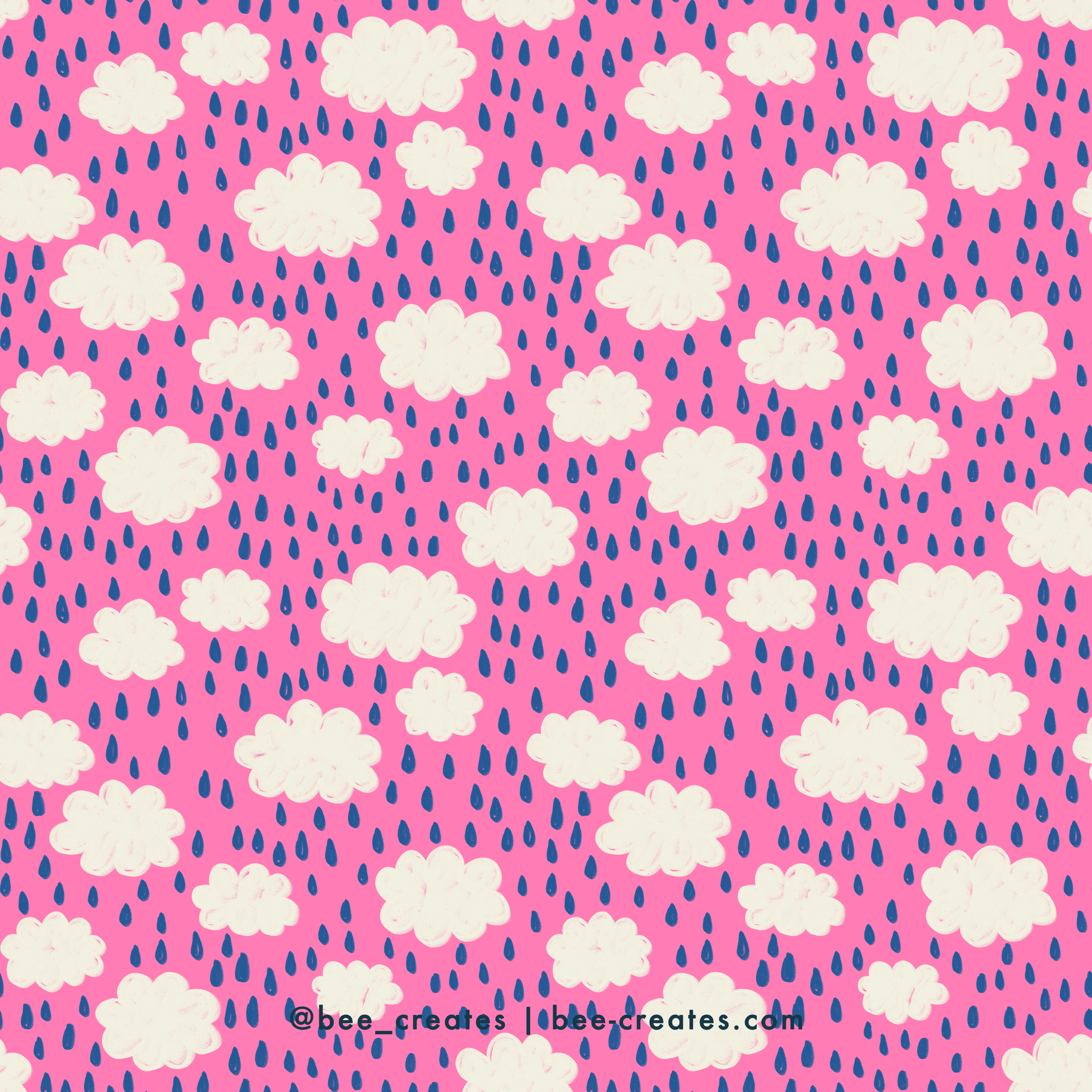 Head In The Clouds - Hot Pink Drop | BEE25-B09