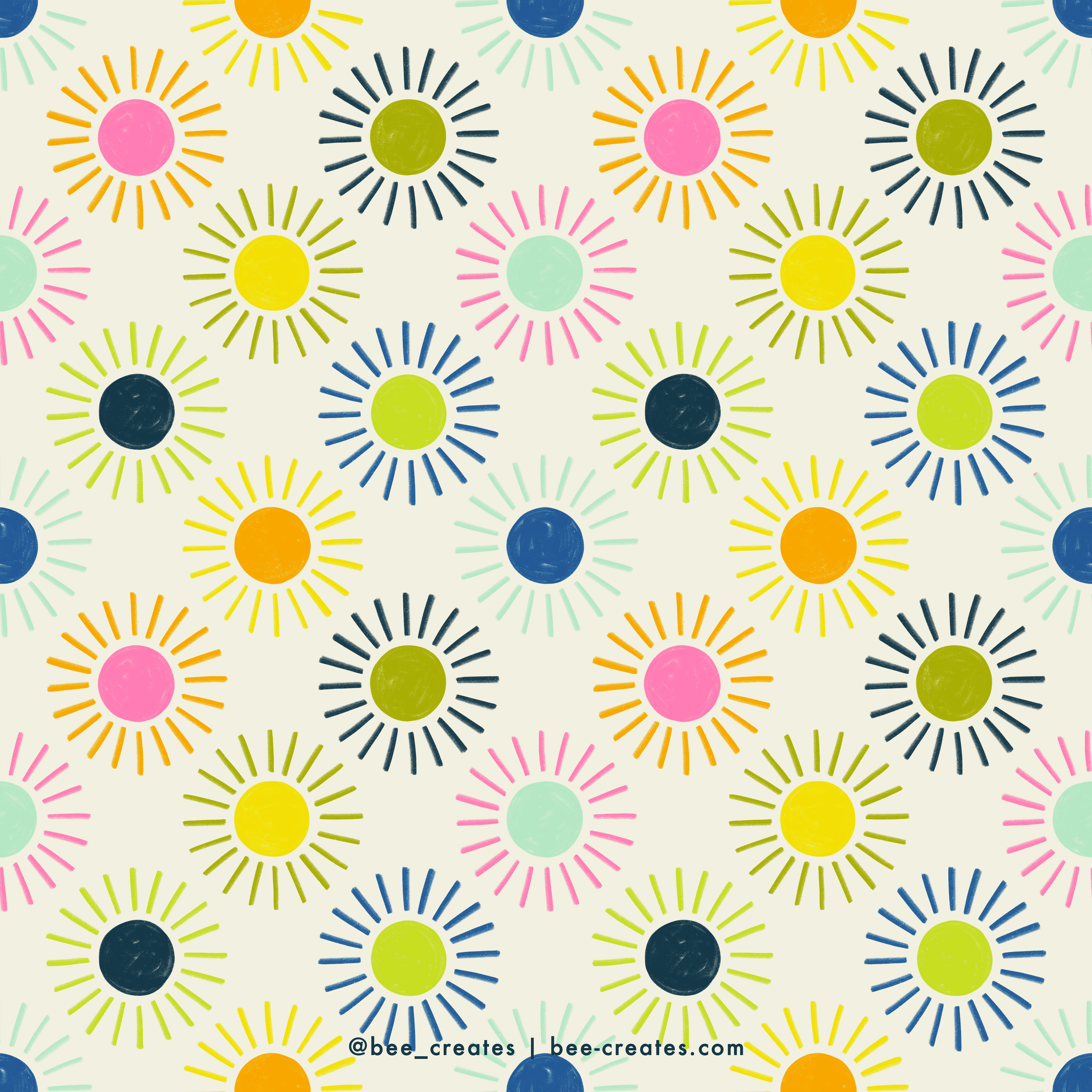 Sunny Side Up - Blue Multi | BEE25-B48