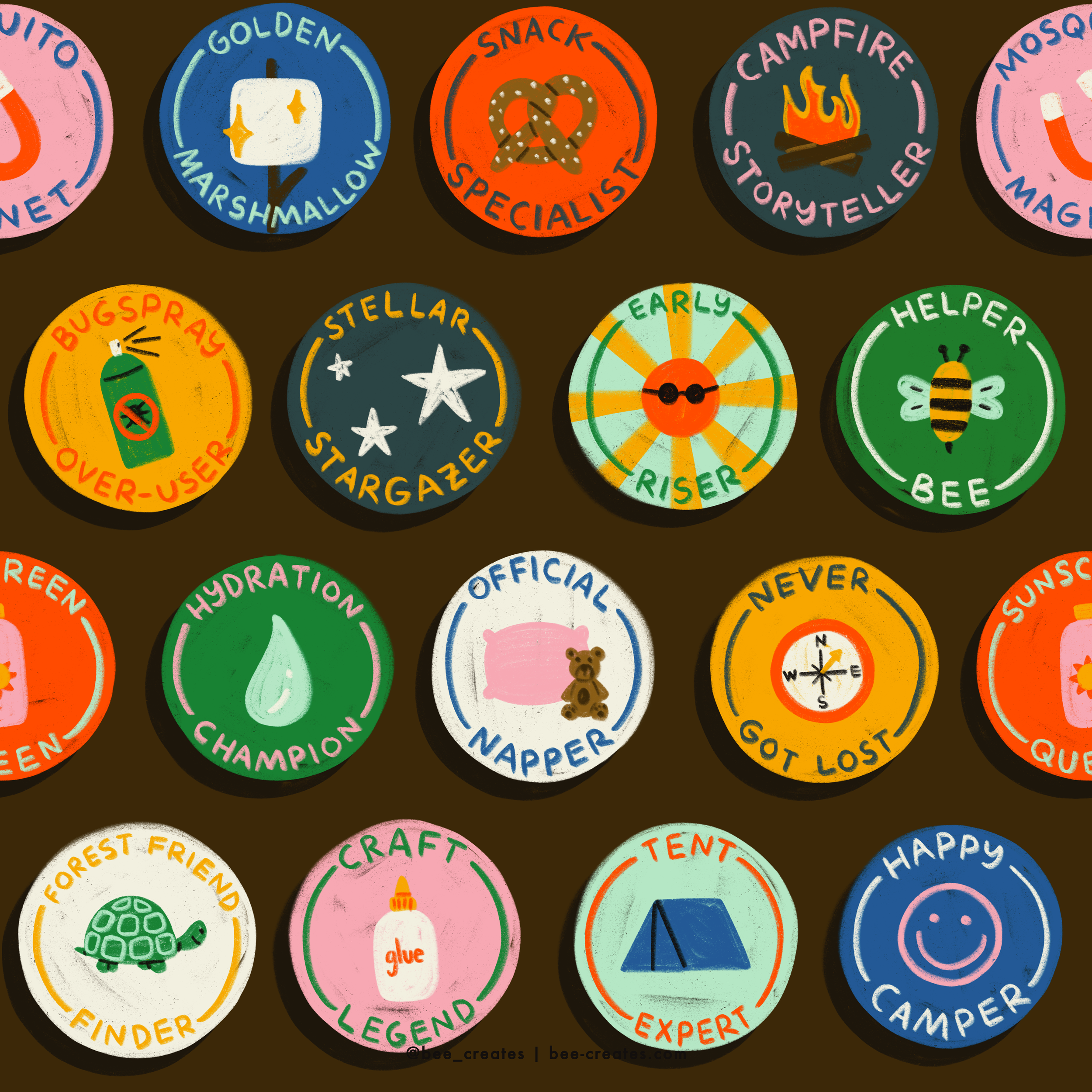 Camp Credentials - Brown | BEE25-C43