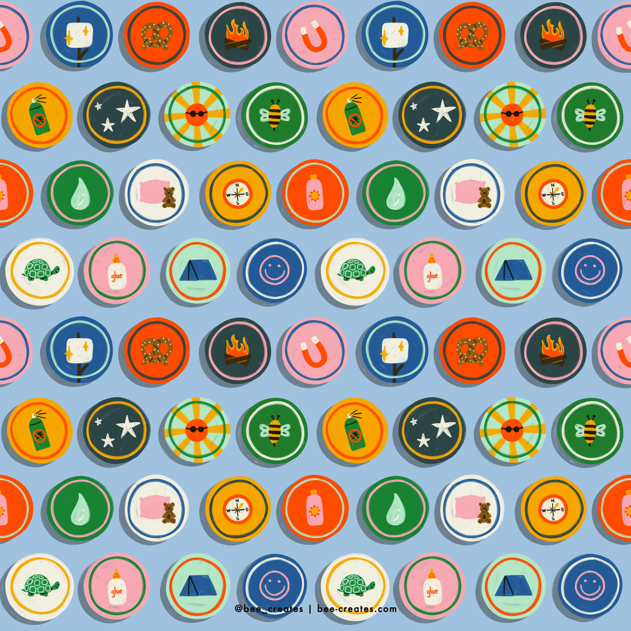 Camp Credentials - Light Blue | BEE25-C42