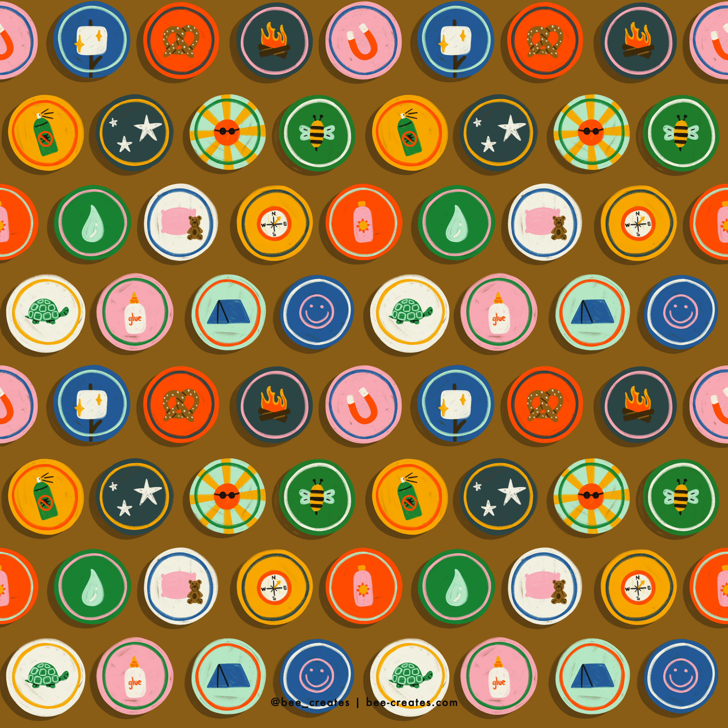 Camp Credentials - Caramel | BEE25-C41