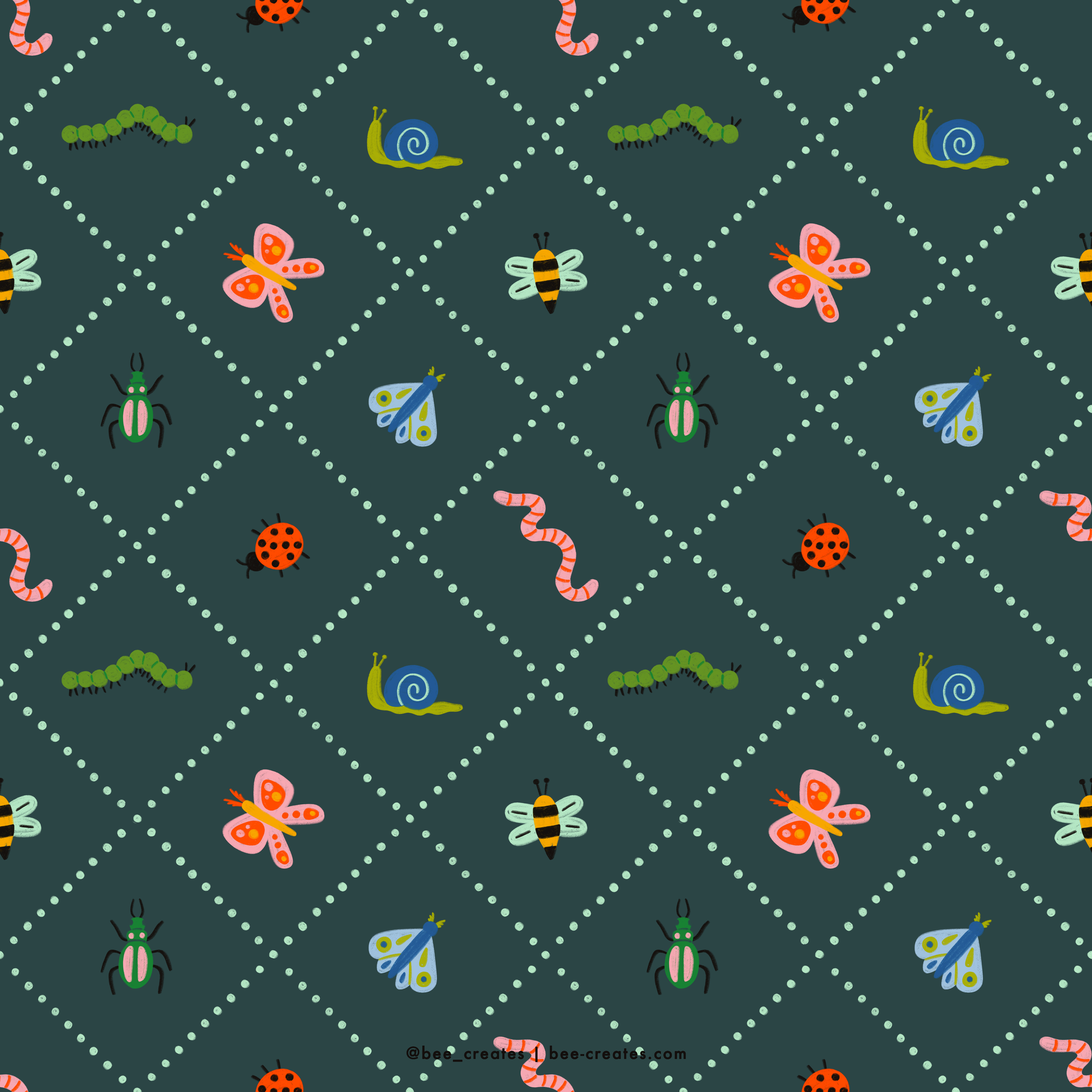 Criss-Cross Critters - Navy | BEE25-C48