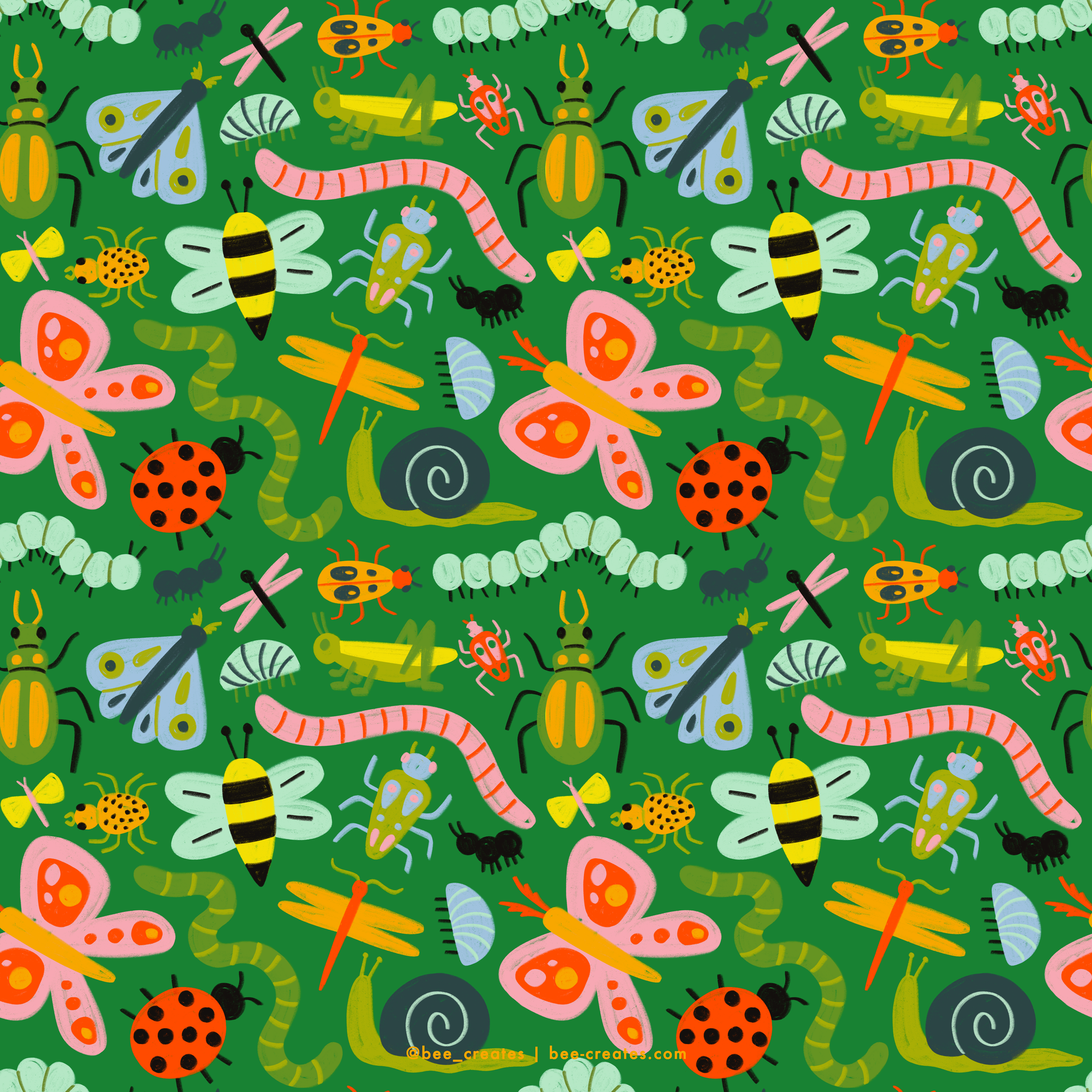 Bugs &amp; Slugs - Green | BEE25-C45