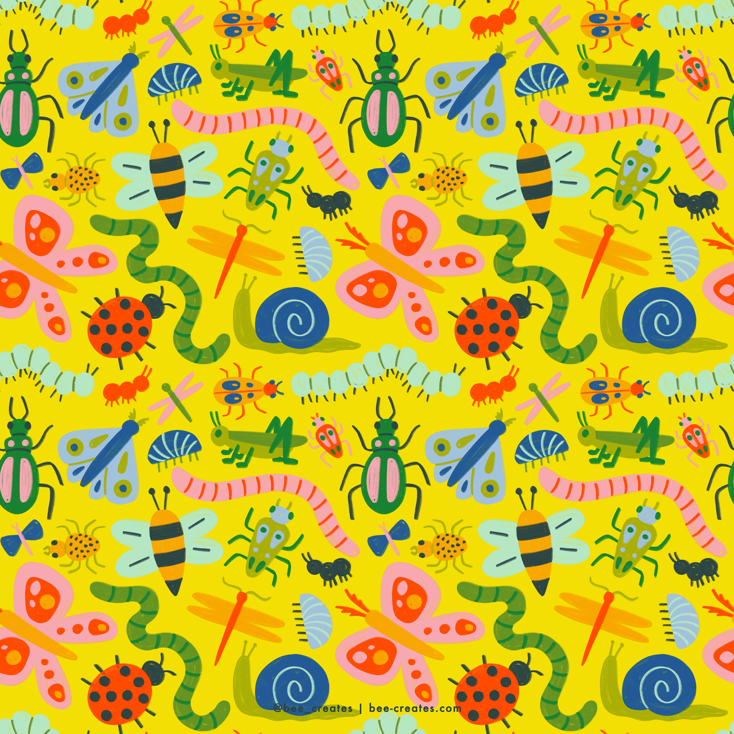 Bugs &amp; Slugs - Yellow | BEE25-C47