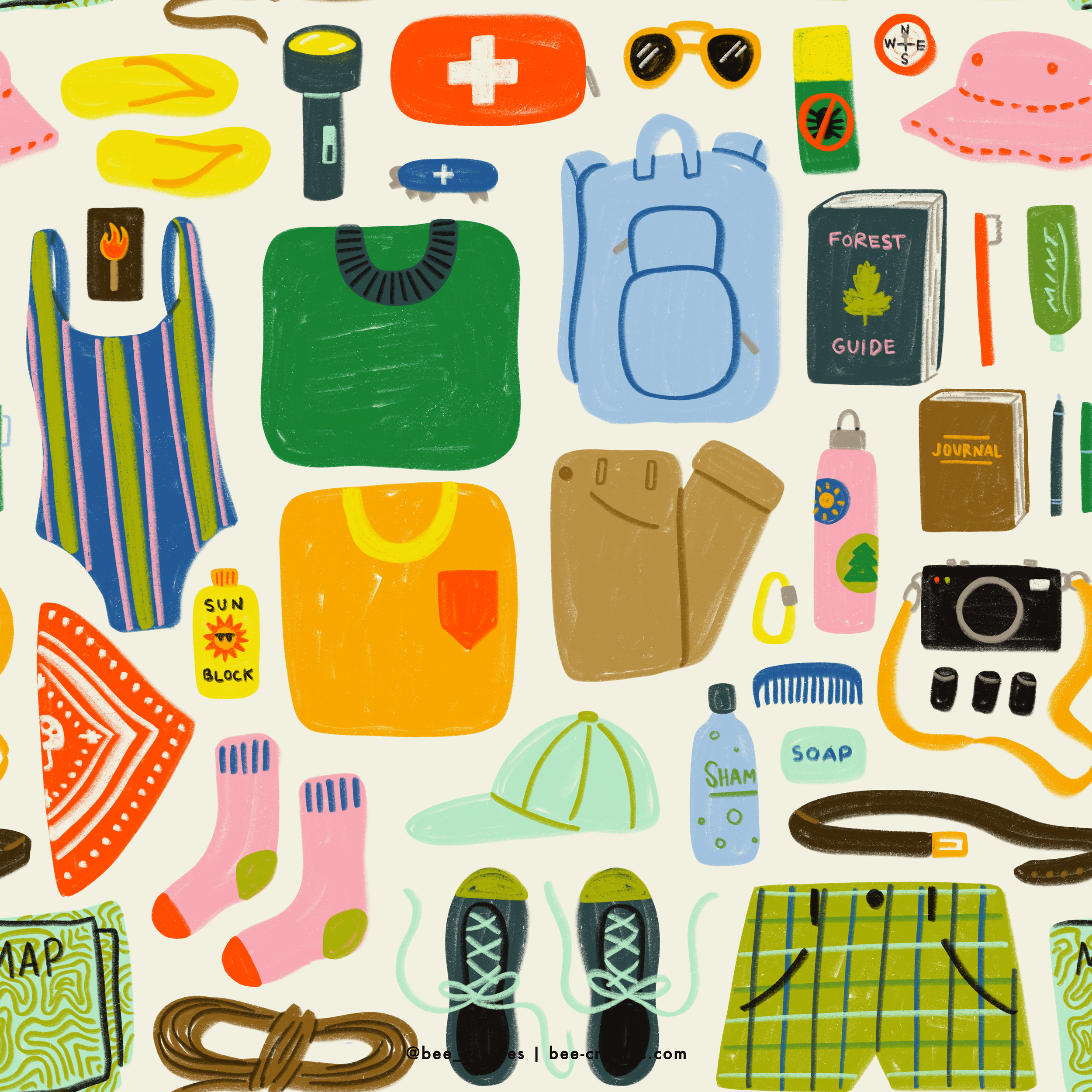 Pack Your Bags - White | BEE25-C36