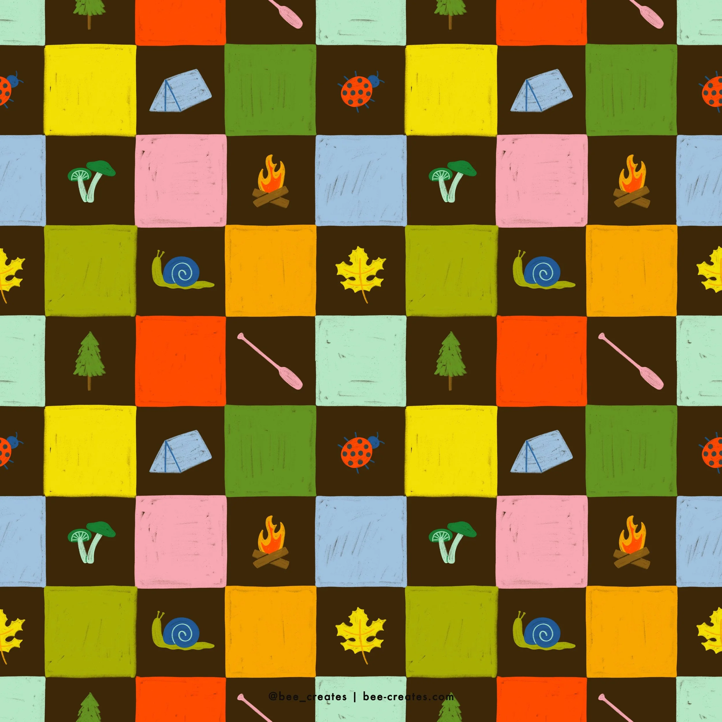 Check in Time - Brown &amp; Pink | BEE25-C35