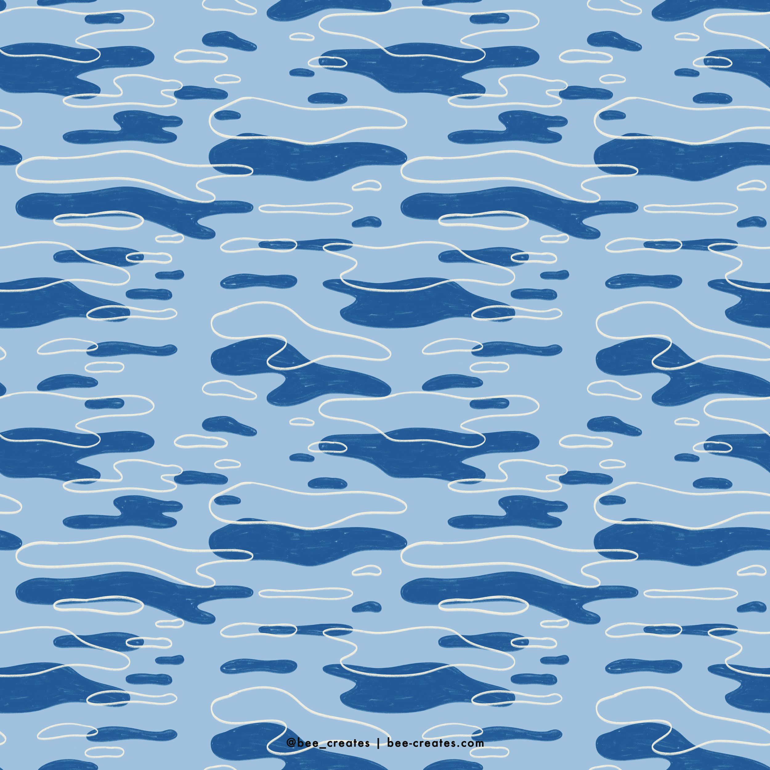 Ripples &amp; Reflections - Light Blue | BEE25-C70