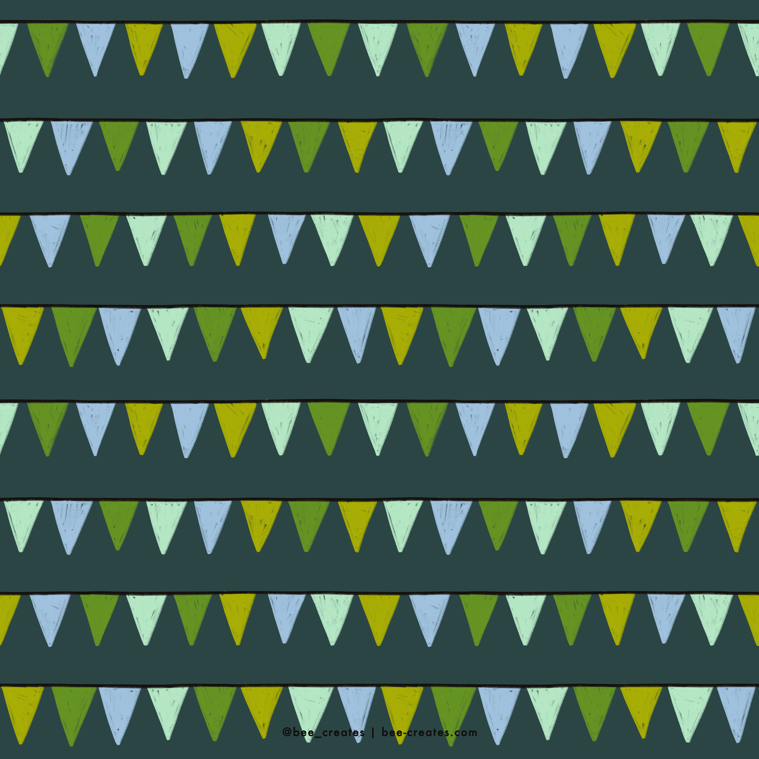 Bunkhouse Bunting - Navy | BEE25-C80