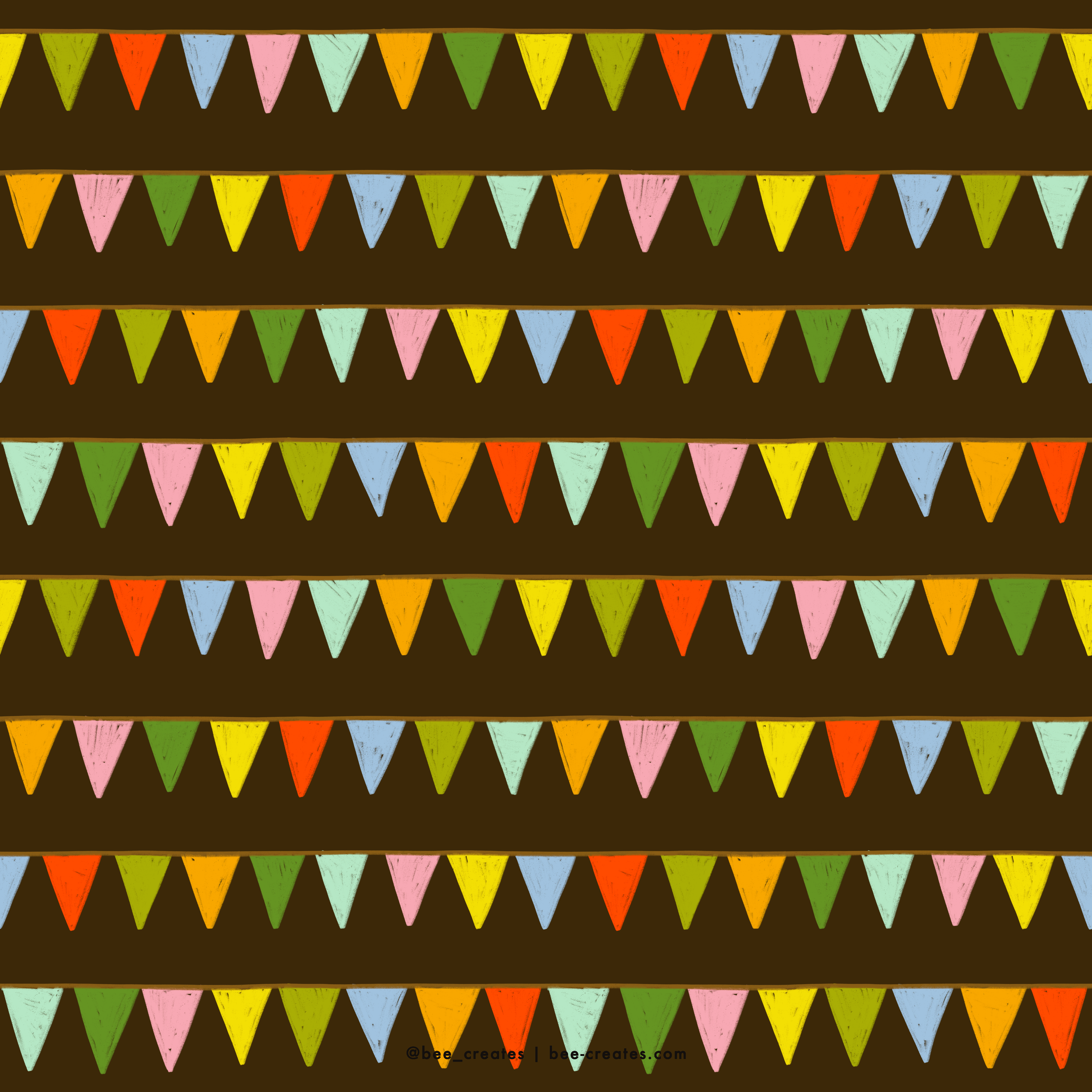 Bunkhouse Bunting - Brown | BEE25-C83