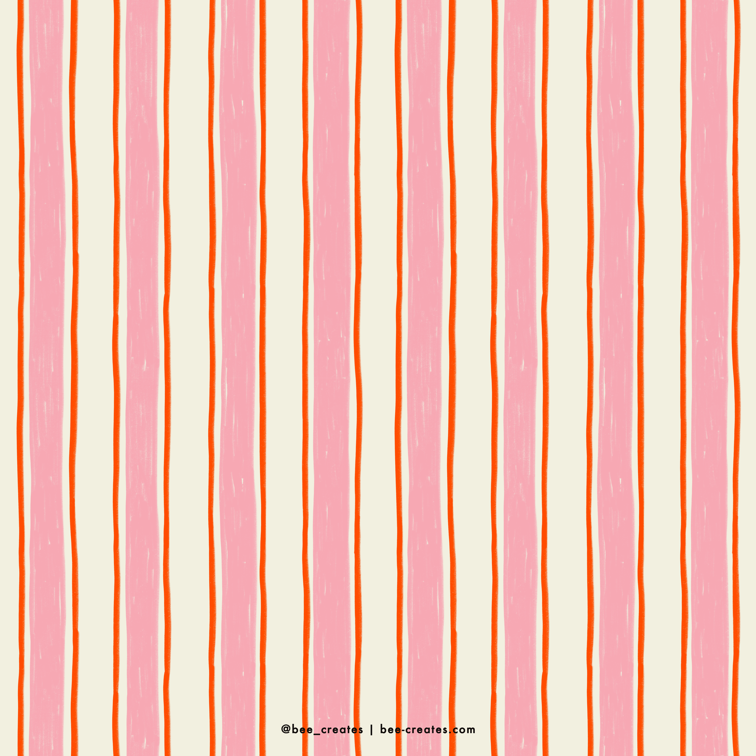 S'more Stripes Please - Pink &amp; Red | BEE25-C86