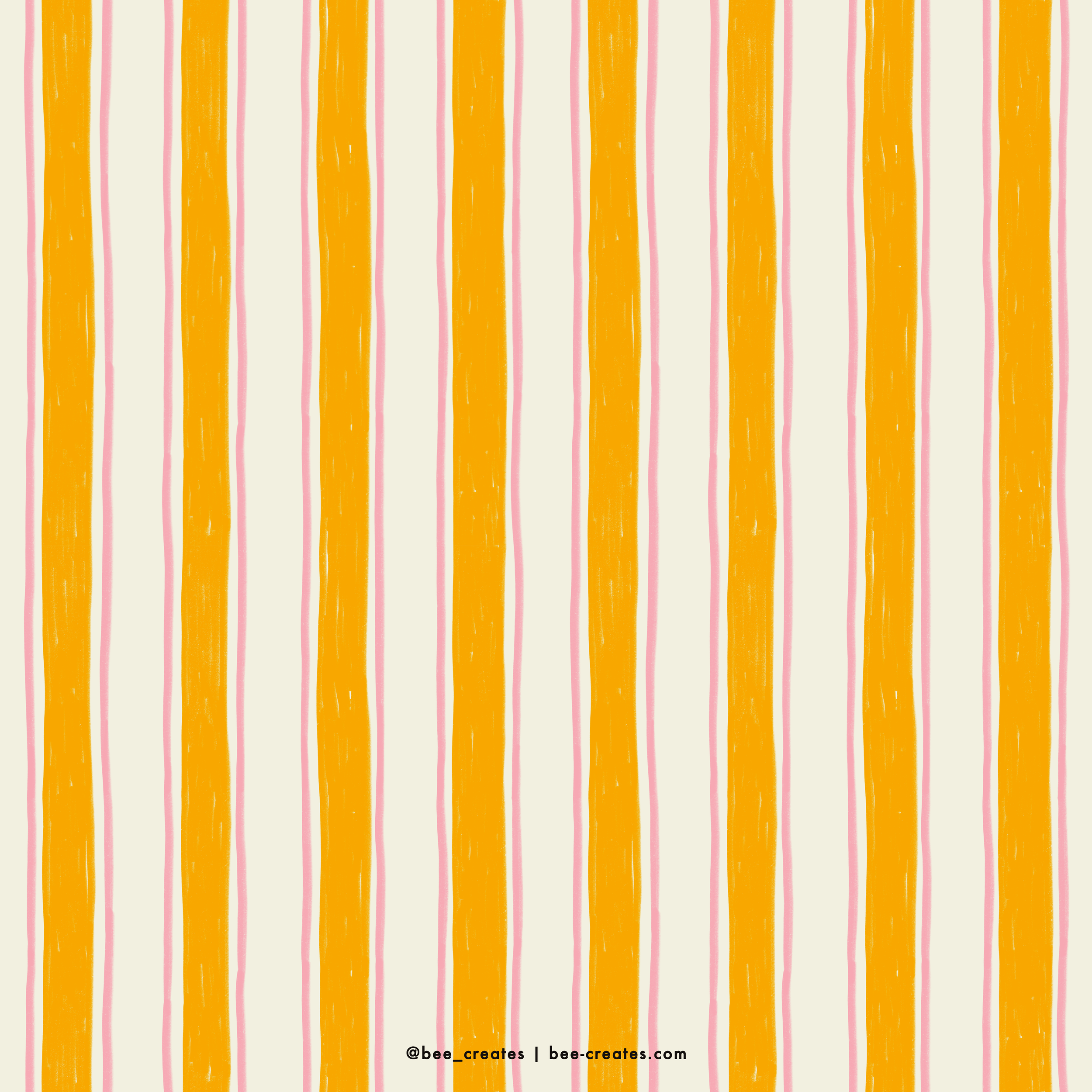 S'more Stripes Please - Sunshine &amp; Pink | BEE25-C87