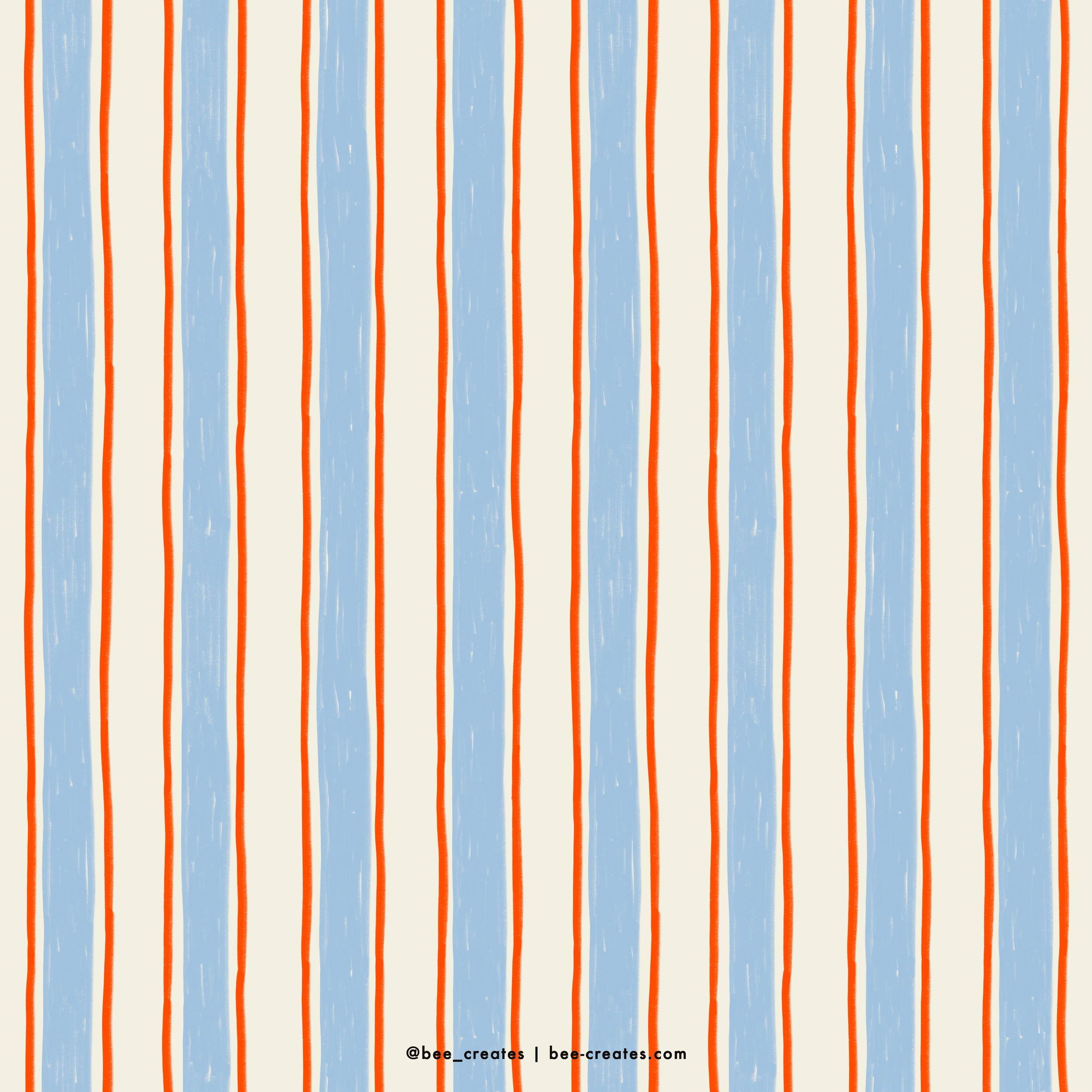 S'more Stripes Please - Light Blue &amp; Red | BEE25-C92