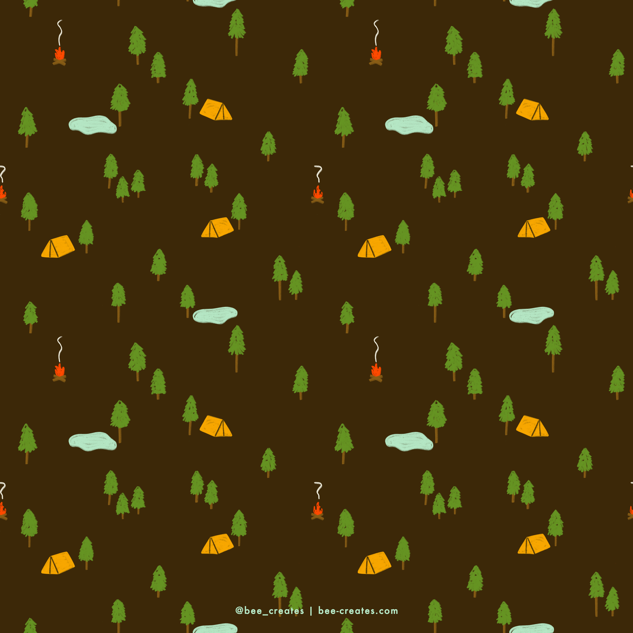 Pocket Pines - Brown | BEE25-C75