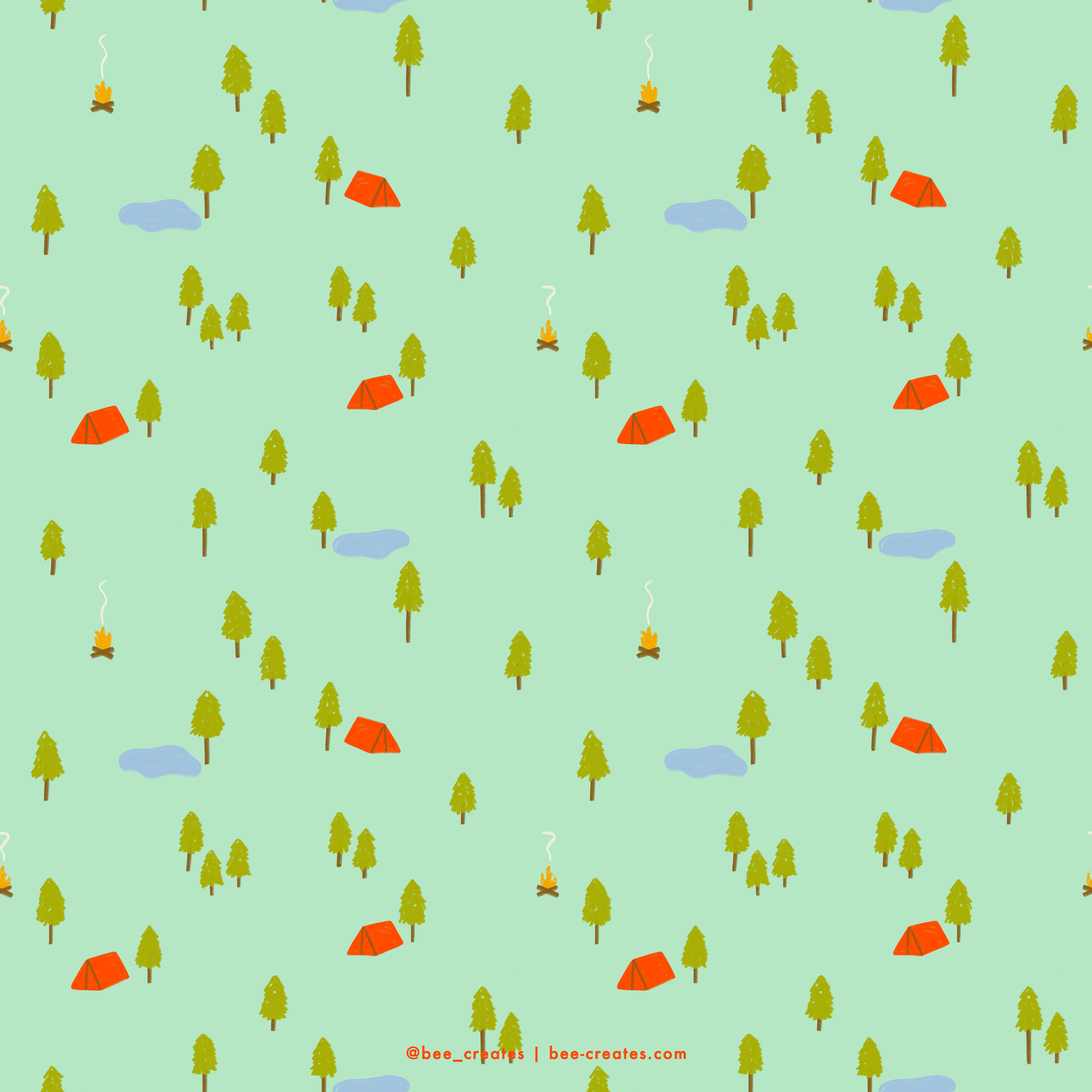 Pocket Pines - Mint | BEE25-C78