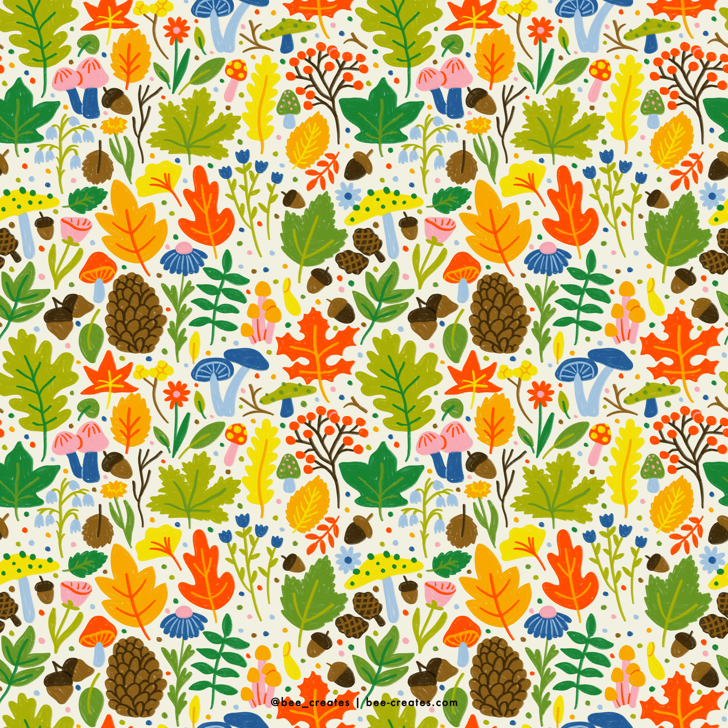 Forest Confetti - White &amp; Multi | BEE25-C57