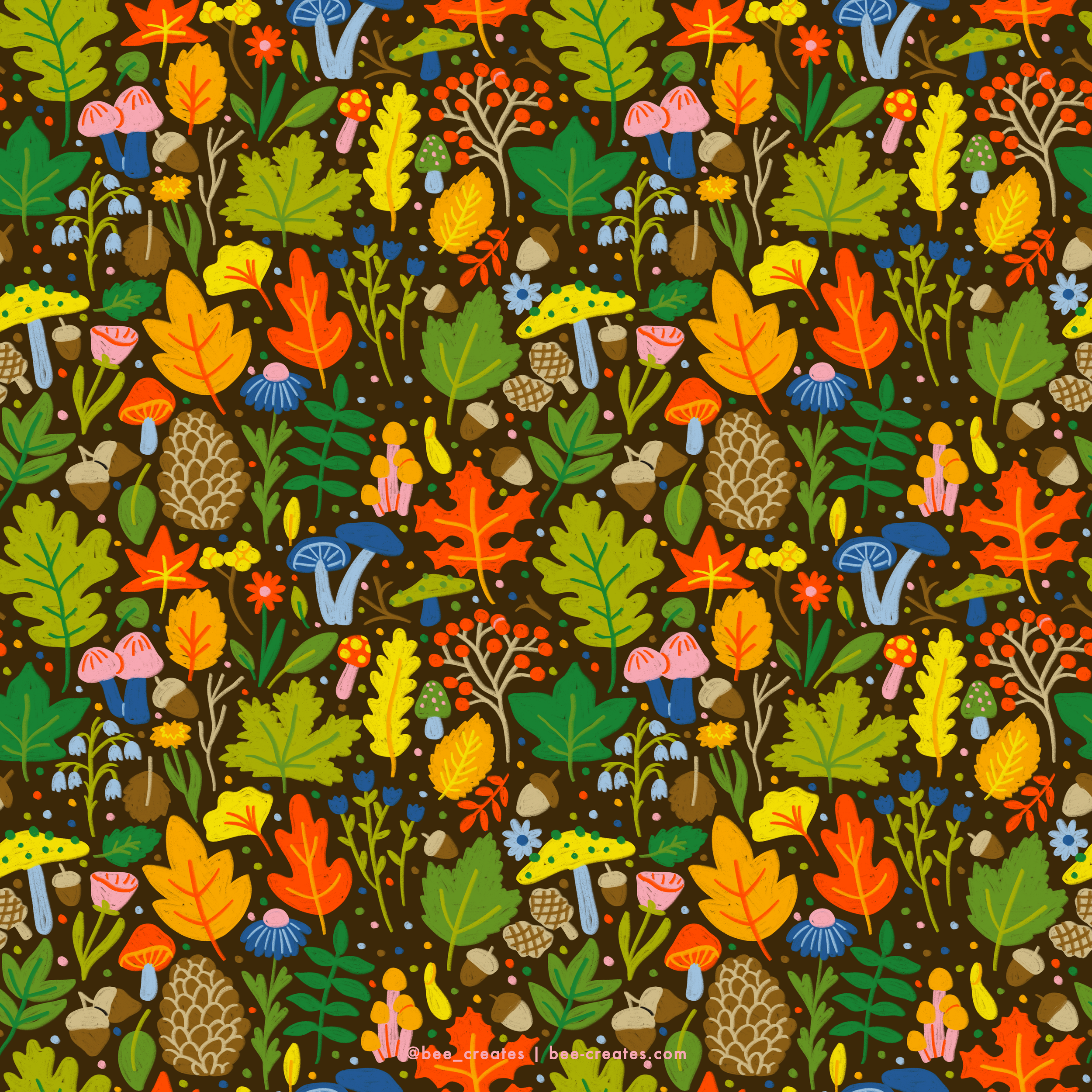 Forest Confetti - Brown &amp; Multi | BEE25-C58