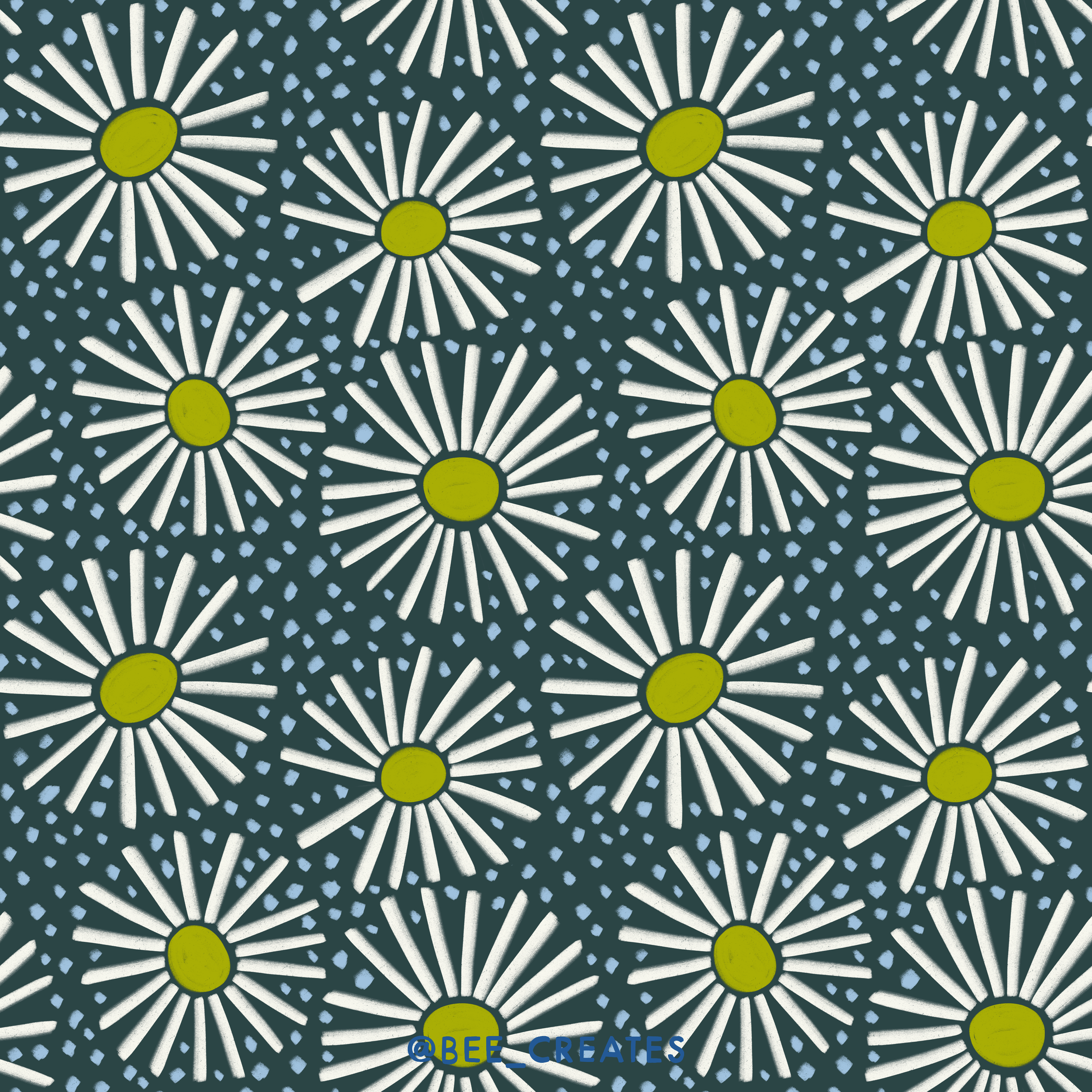 Wildflower - Navy | BEE25-D75