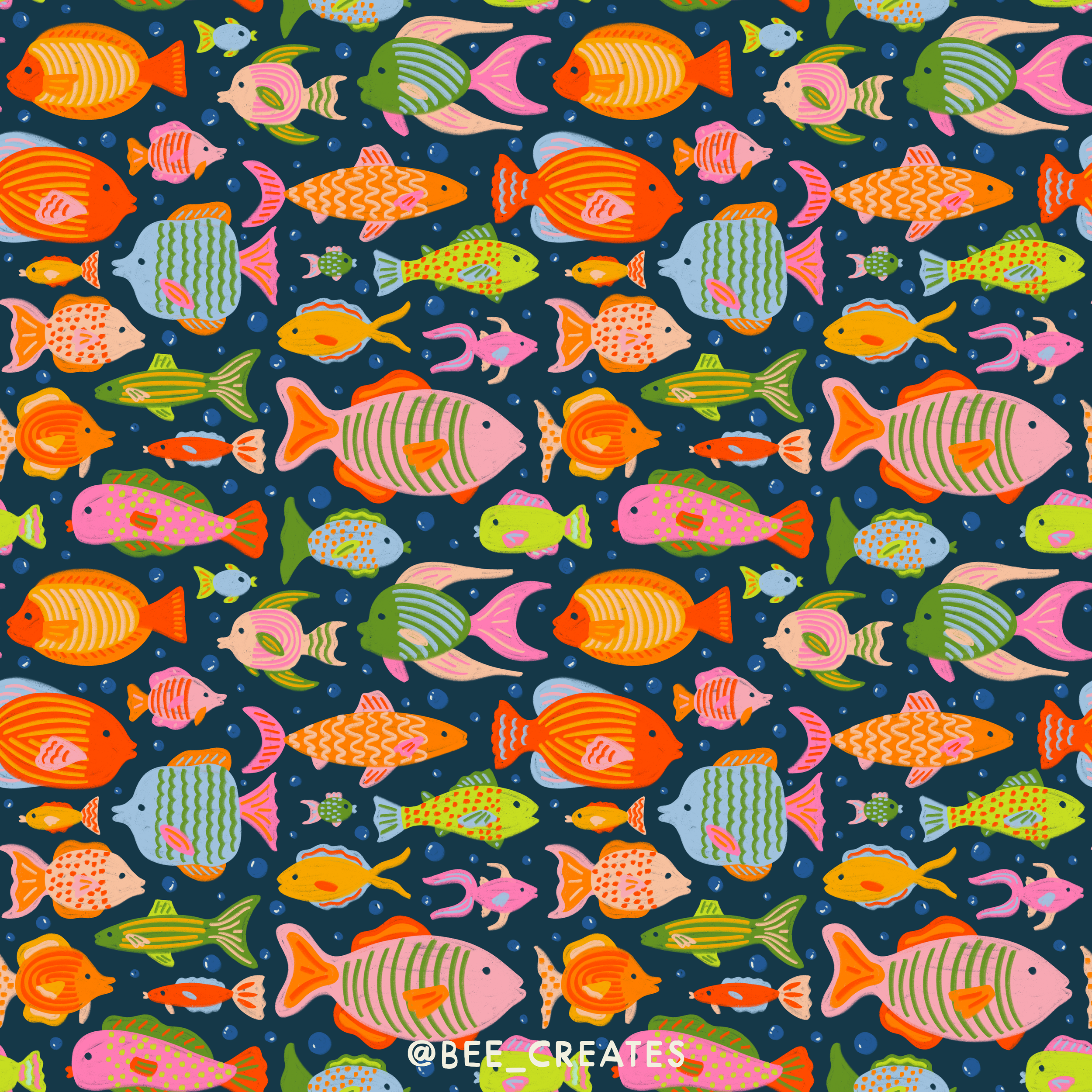 Just Keep Swimming - Navy | BEE25-E02