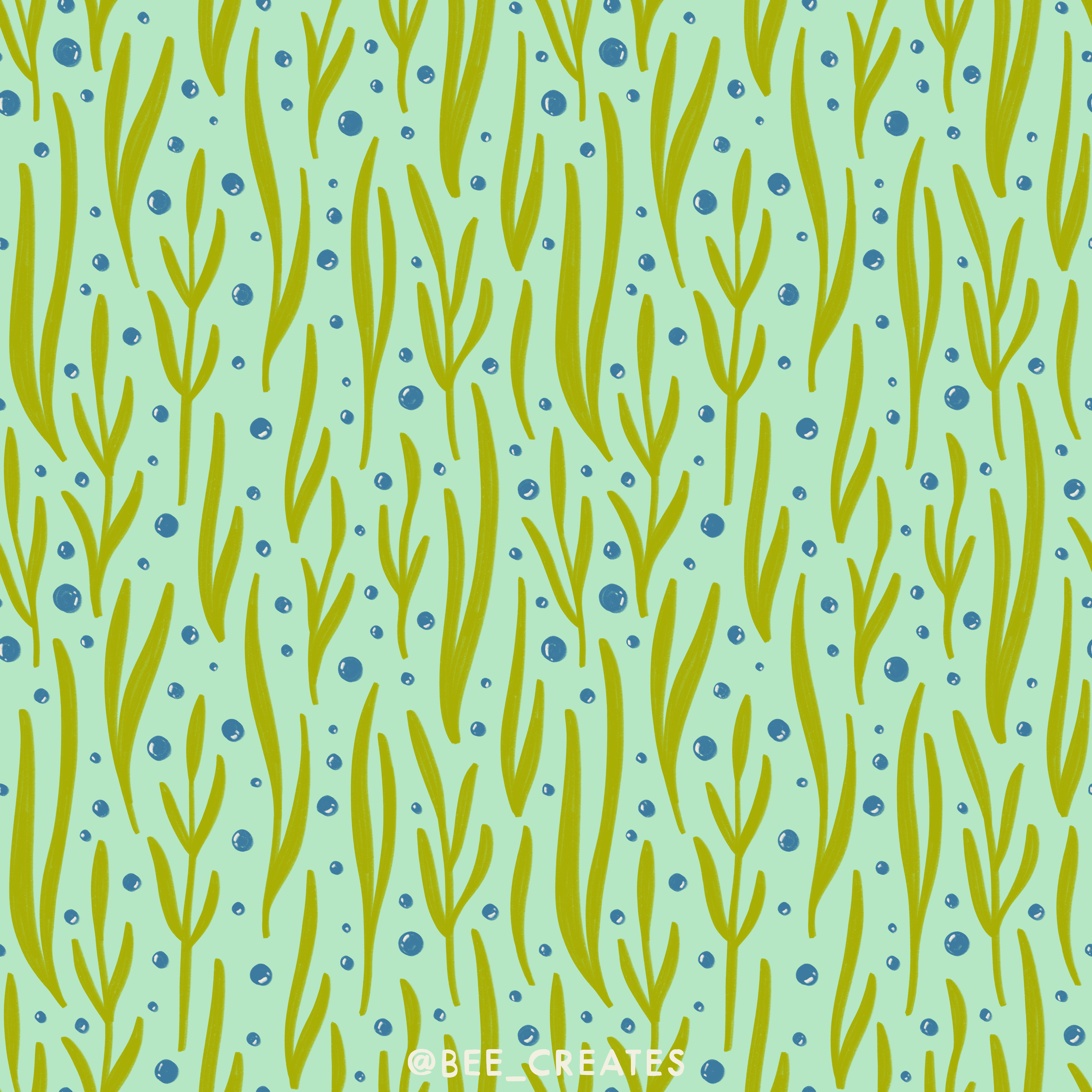 Seaweed Be Friends - Aqua | BEE25-E24