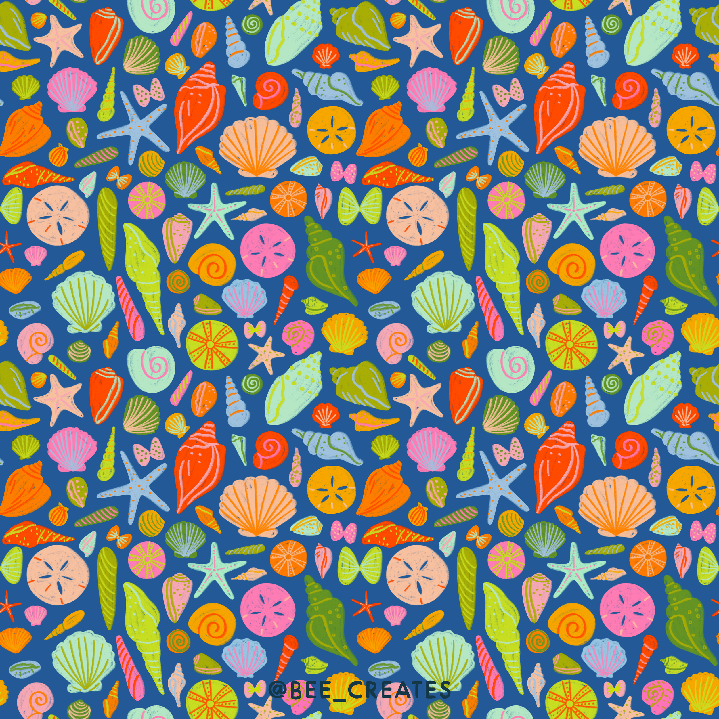Costal Confetti - Blue &amp; Multi | BEE25-E35