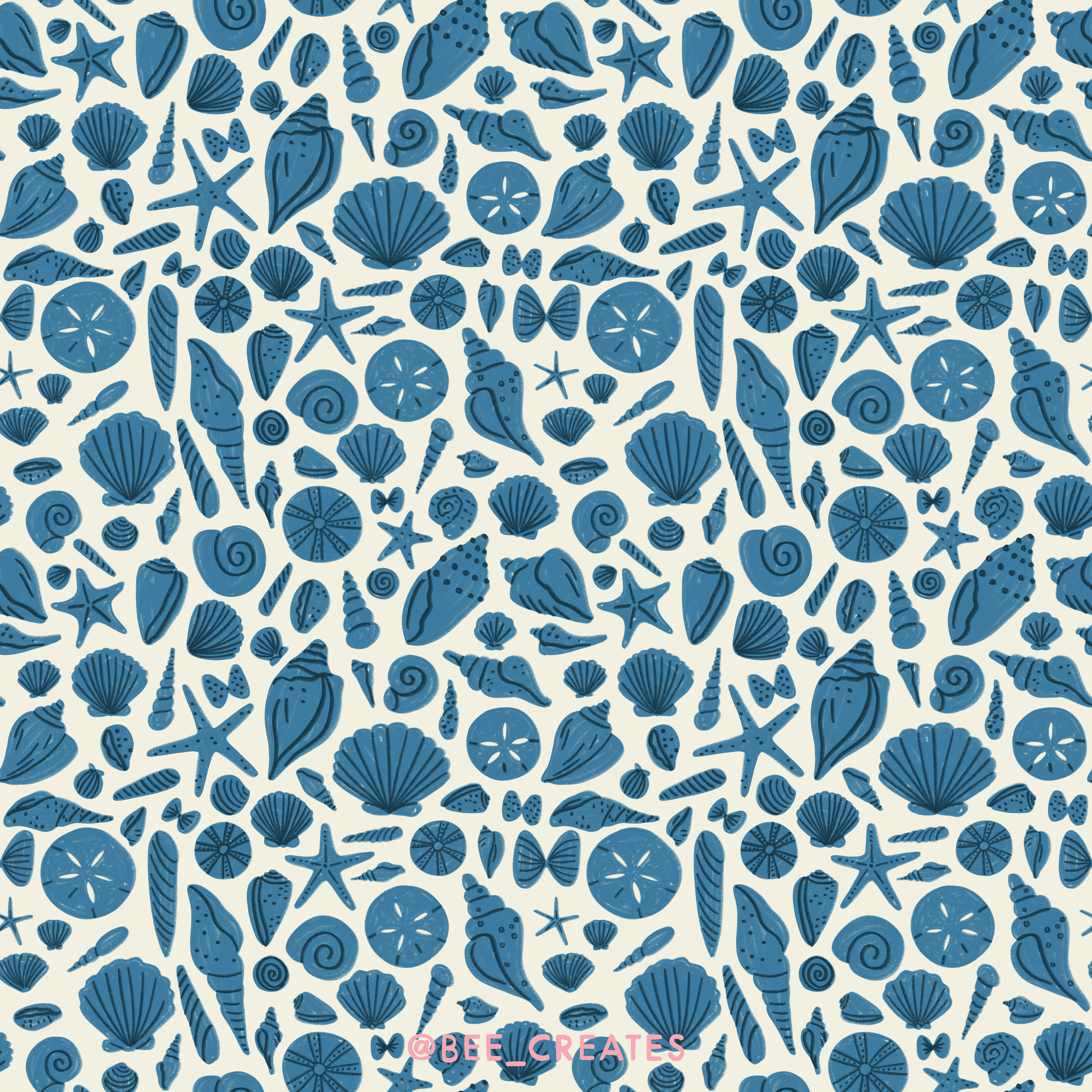 Costal Confetti - White &amp; Blue | BEE25-E42