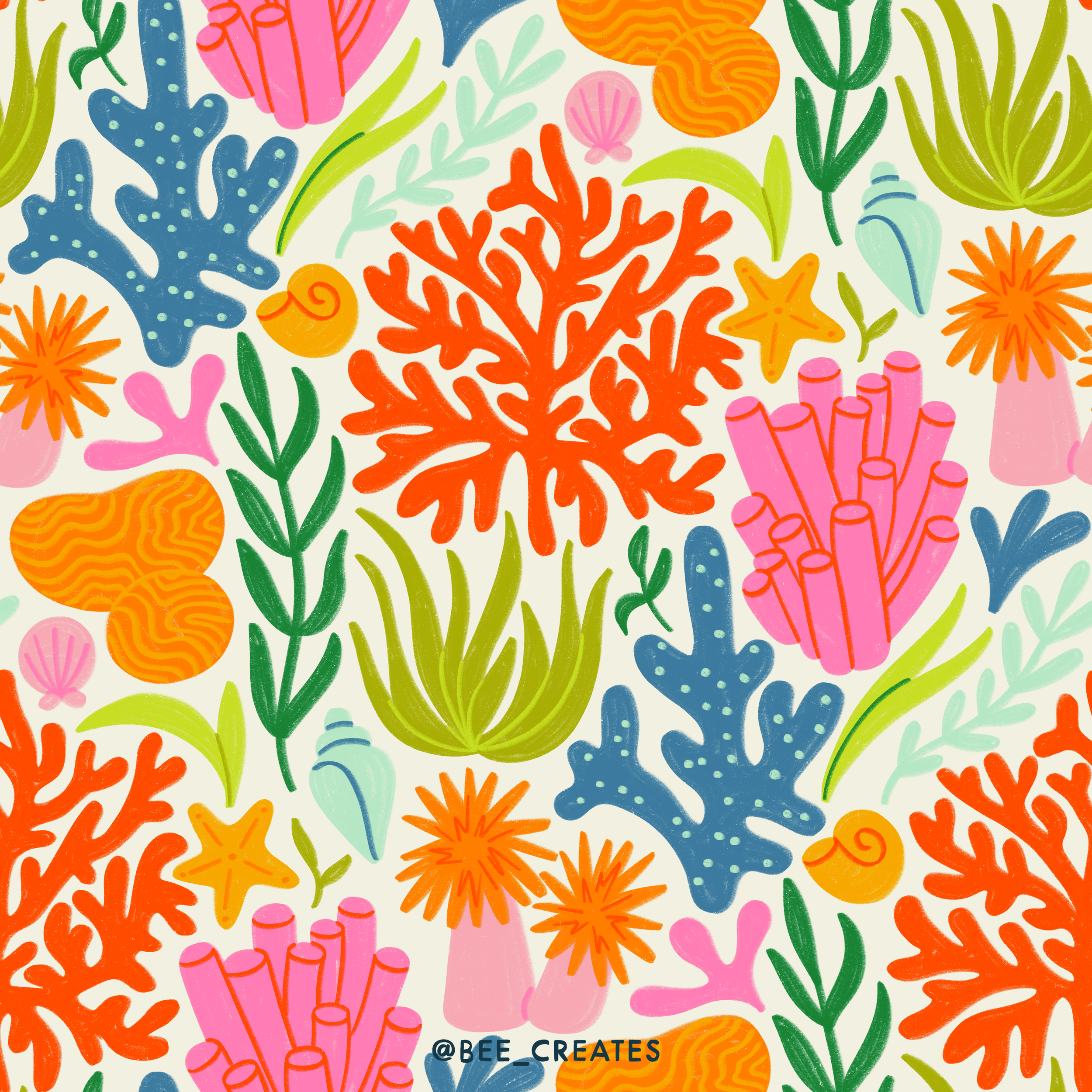 Ocean Bloom - White Multi | BEE25-E05