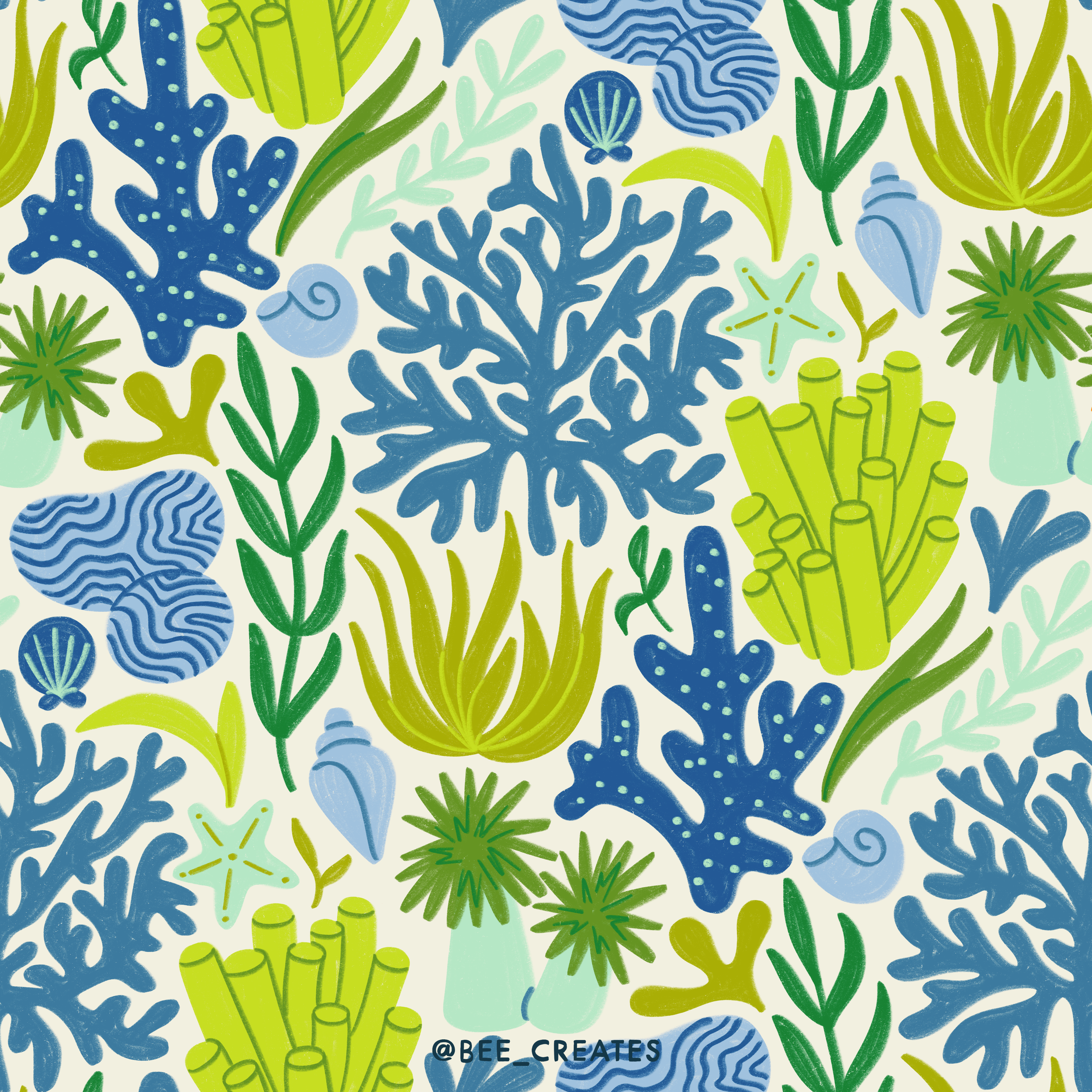 Ocean Bloom - White Cool | BEE25-E07