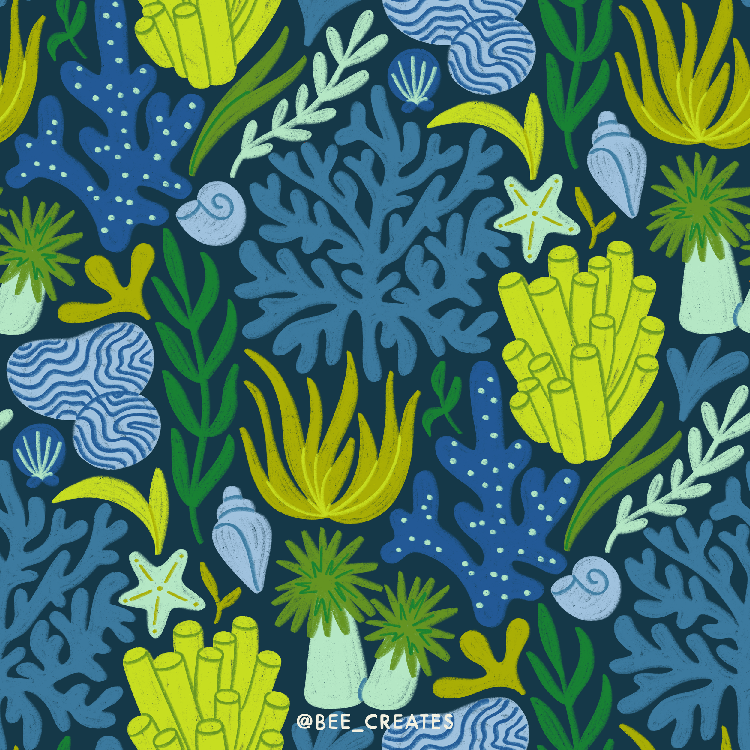 Ocean Bloom - Navy Cool | BEE25-E08