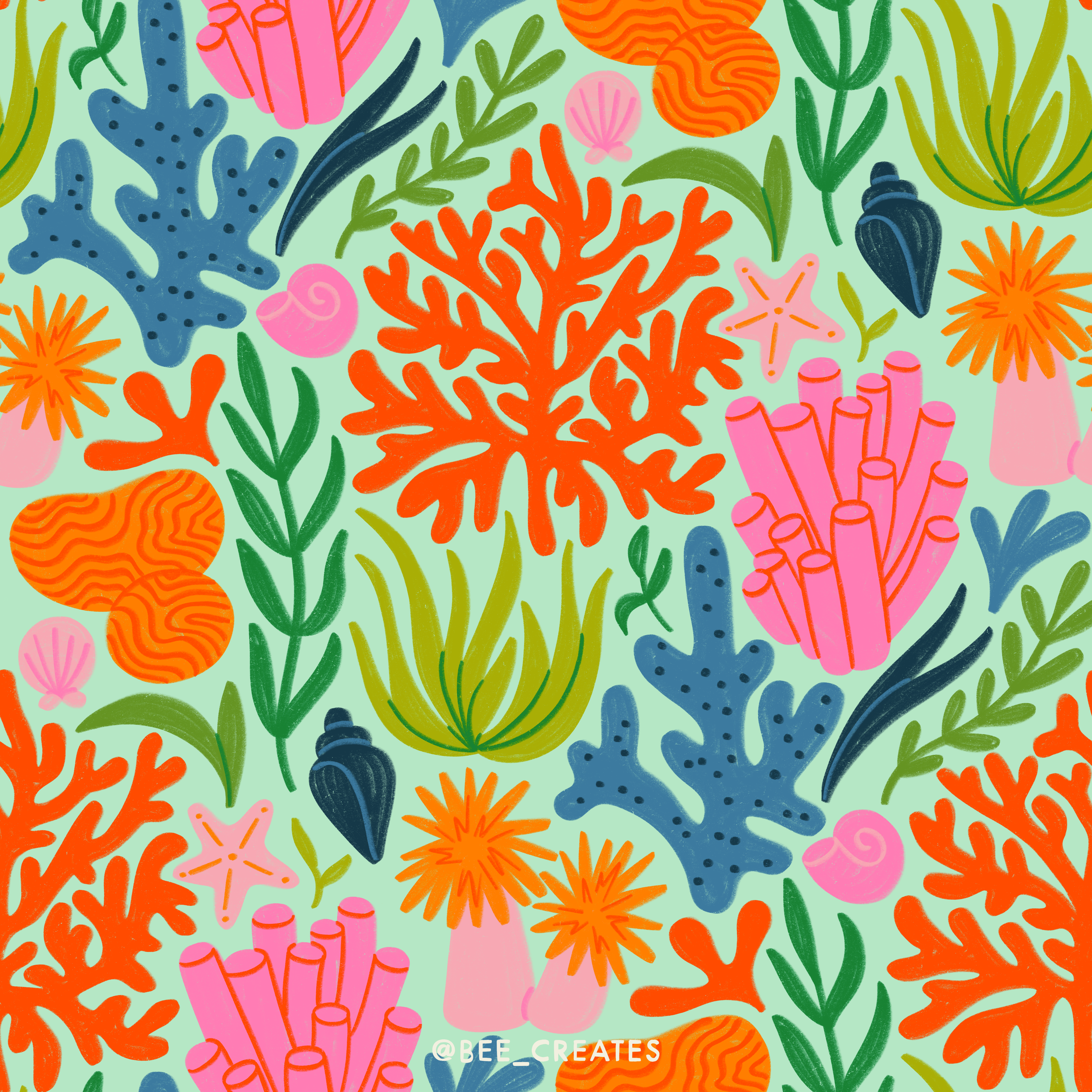 Ocean Bloom - Aqua Multi | BEE25-E10
