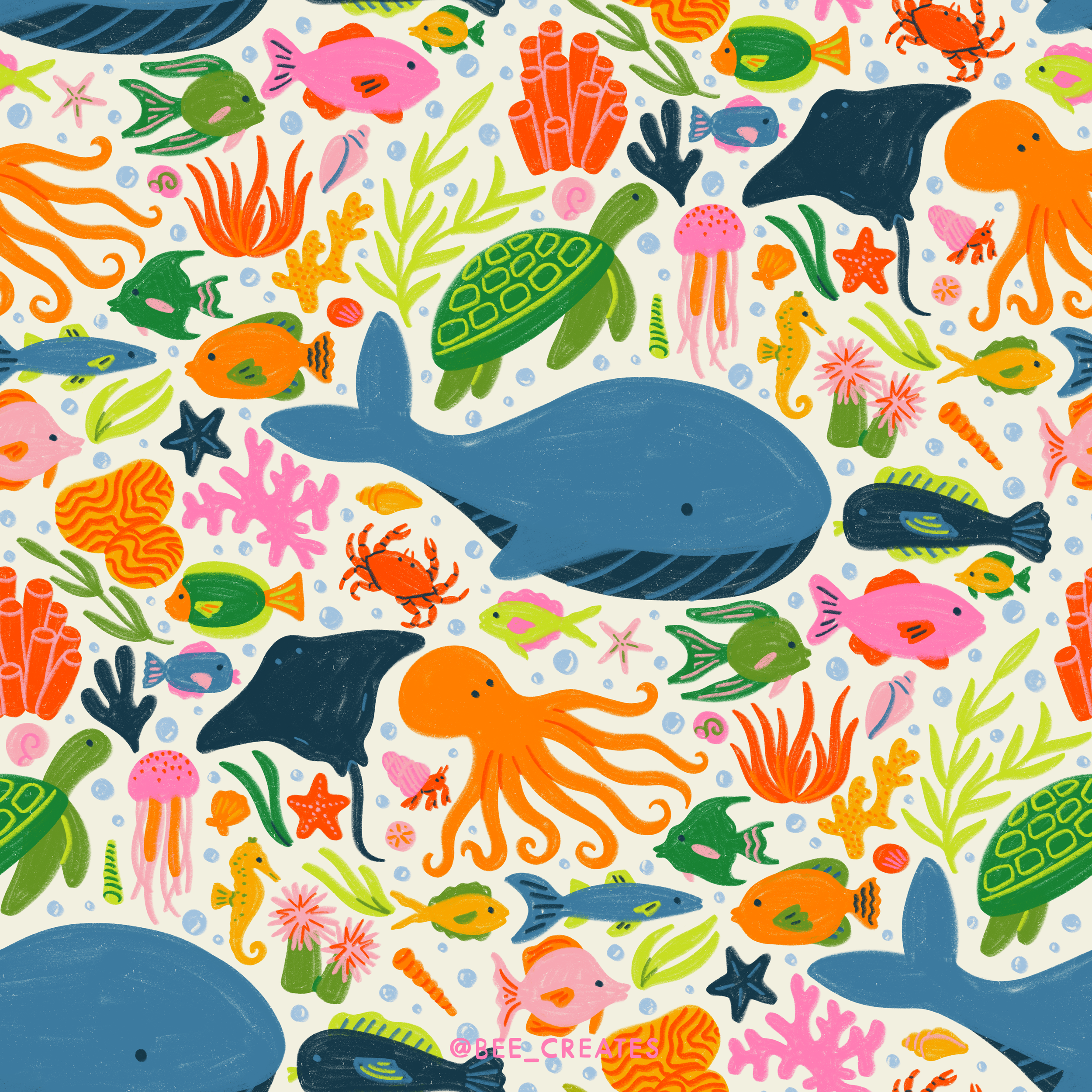 Whale Hello There - White | BEE25-D93