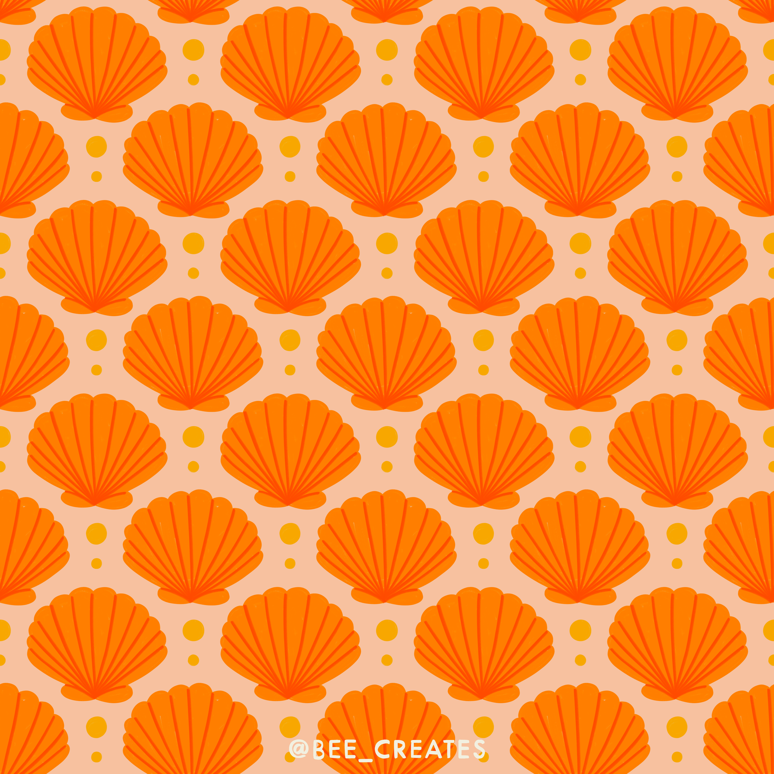 Sea You Soon - Shell &amp; Orange | BEE25-E63