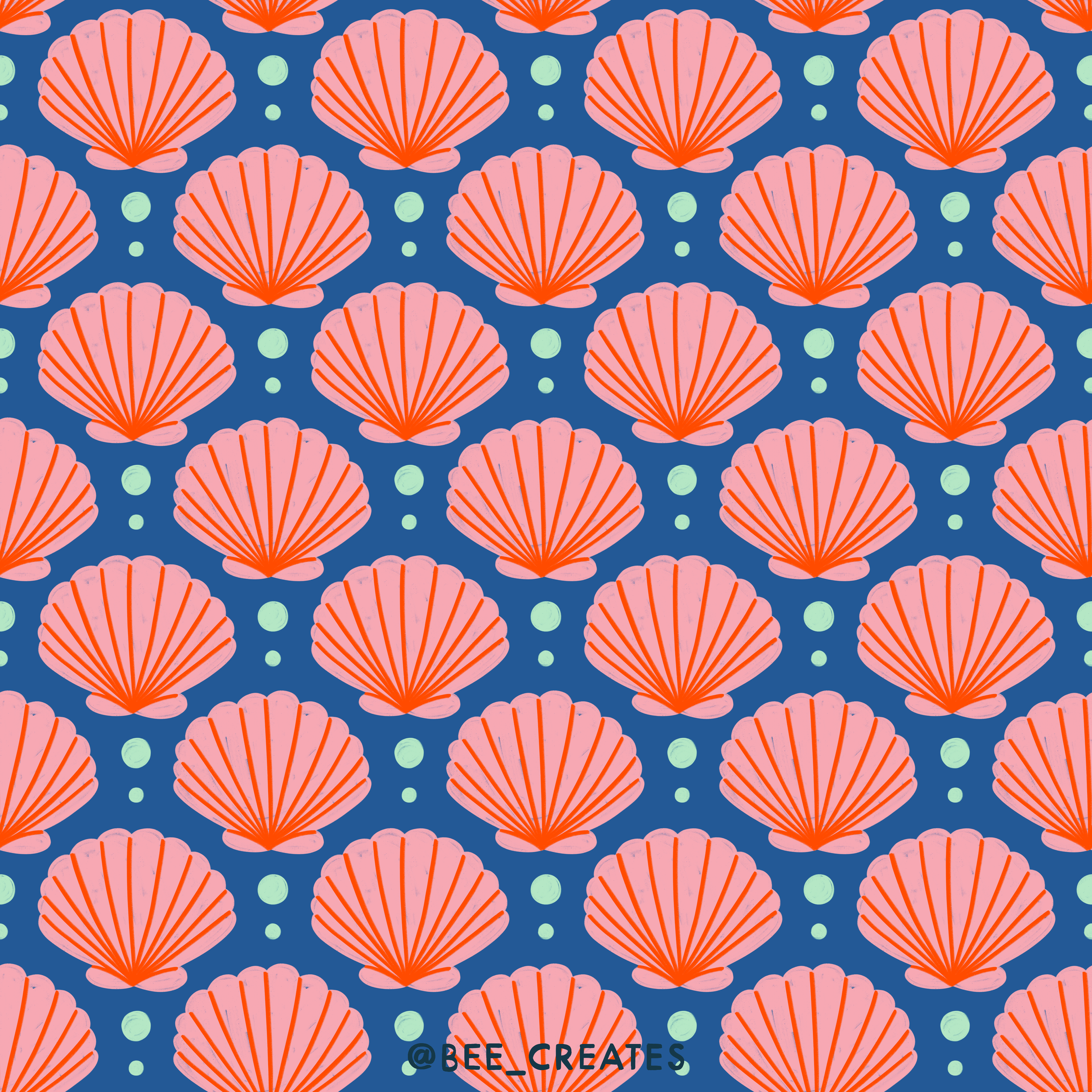 Sea You Soon - Cobalt &amp; Pink | BEE25-E65