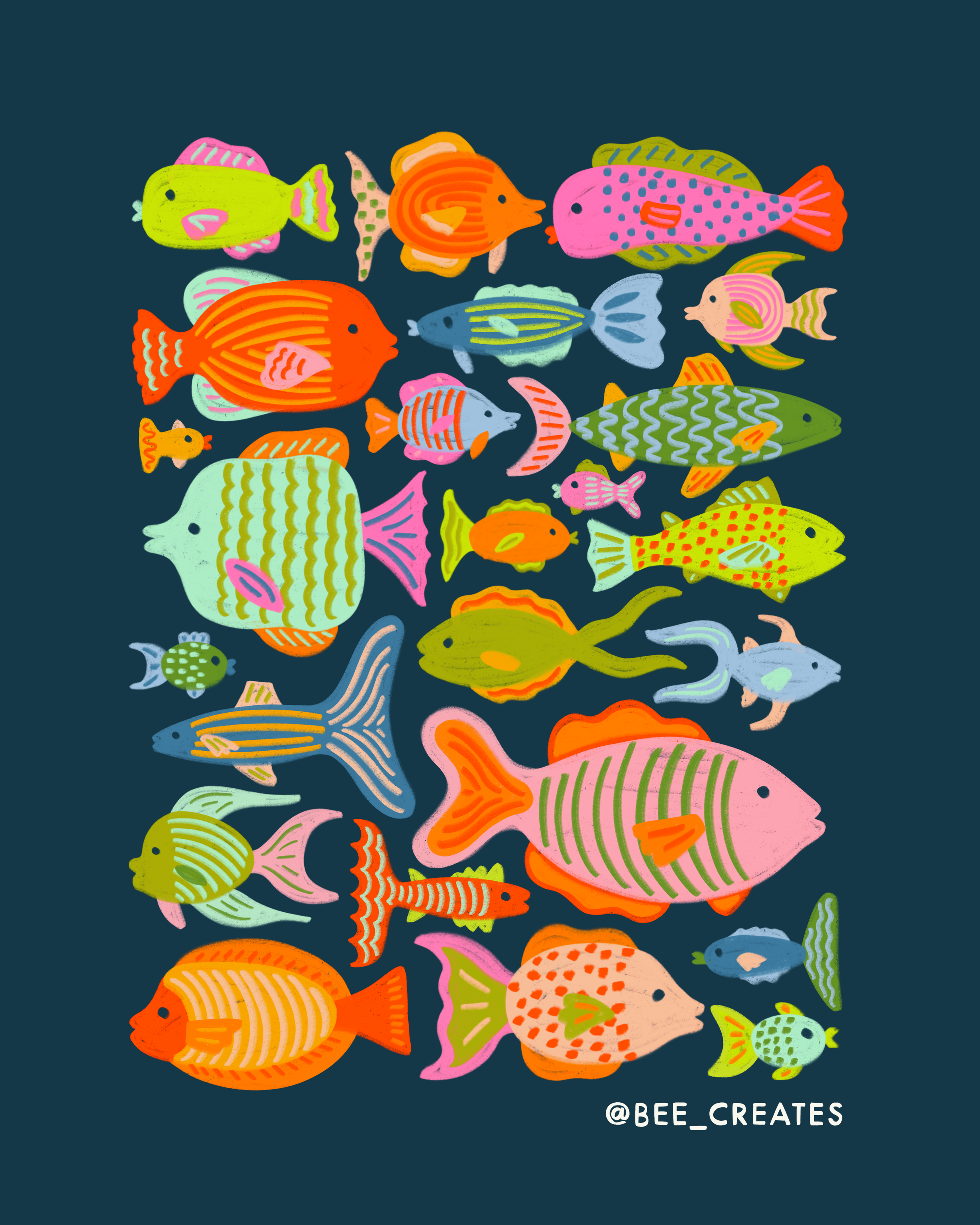 Shoal Stroll - Navy | BEE25-D96