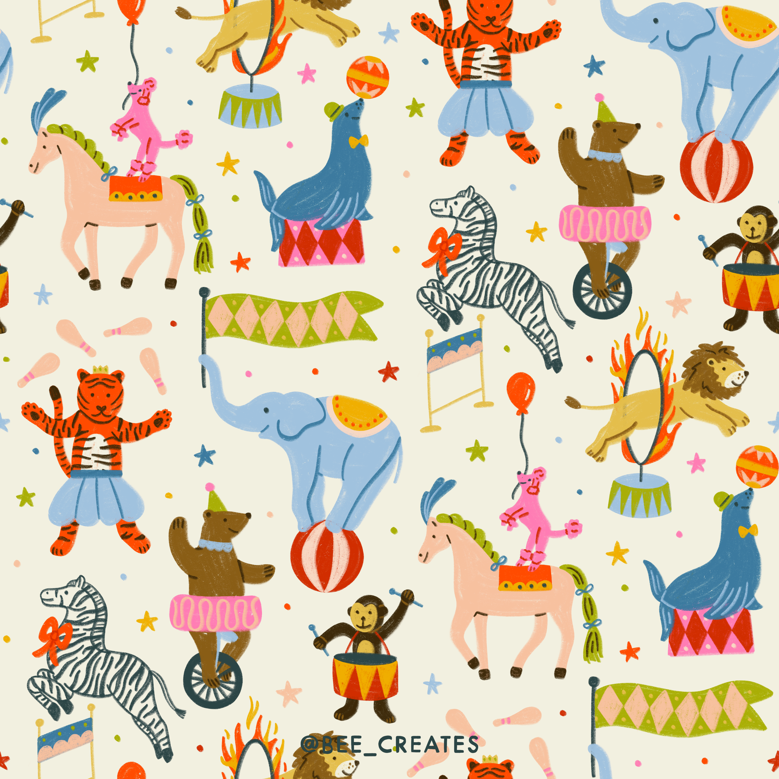 Marvelous Menagerie - White | BEE25-E84