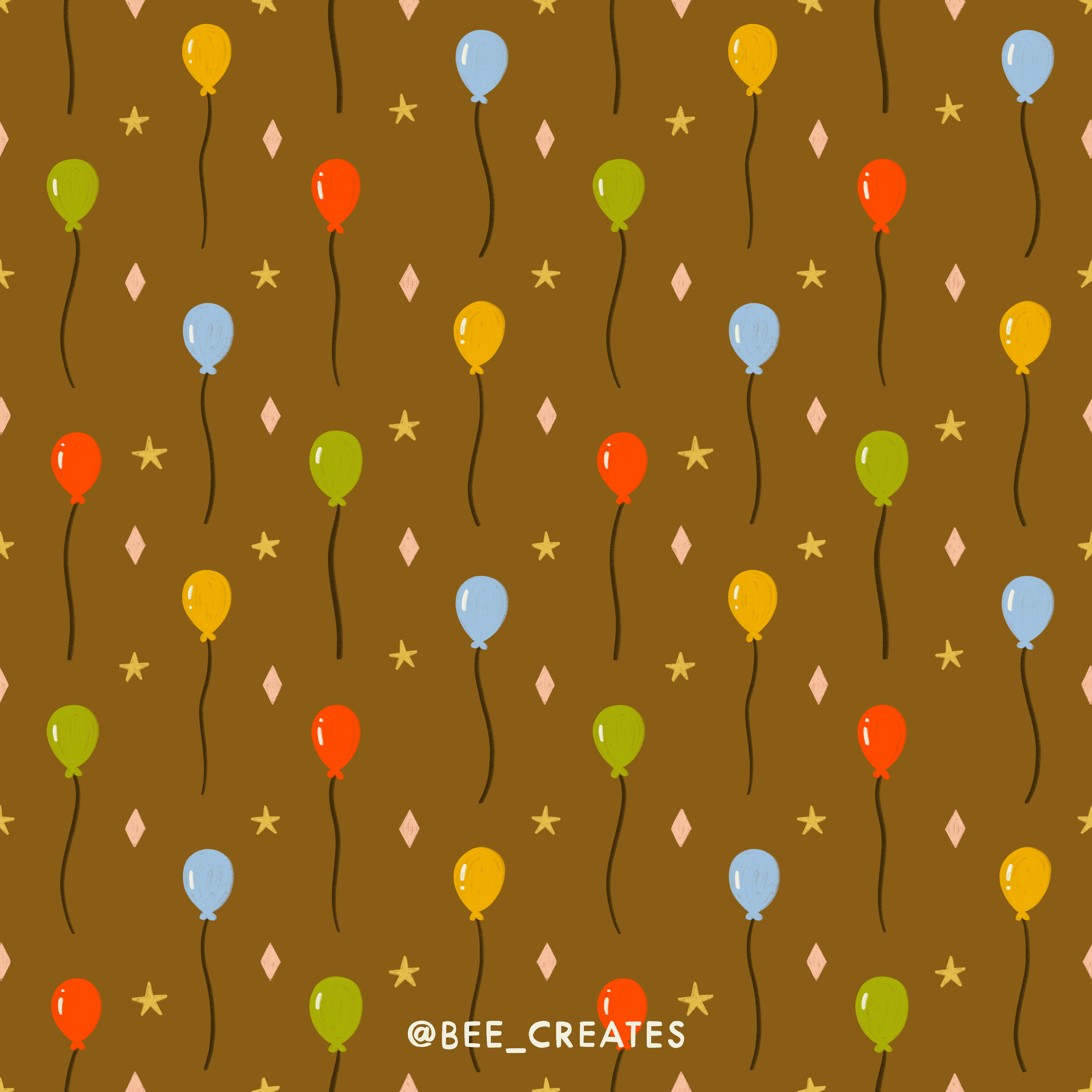 Big Top Balloons - Caramel | BEE25-F13
