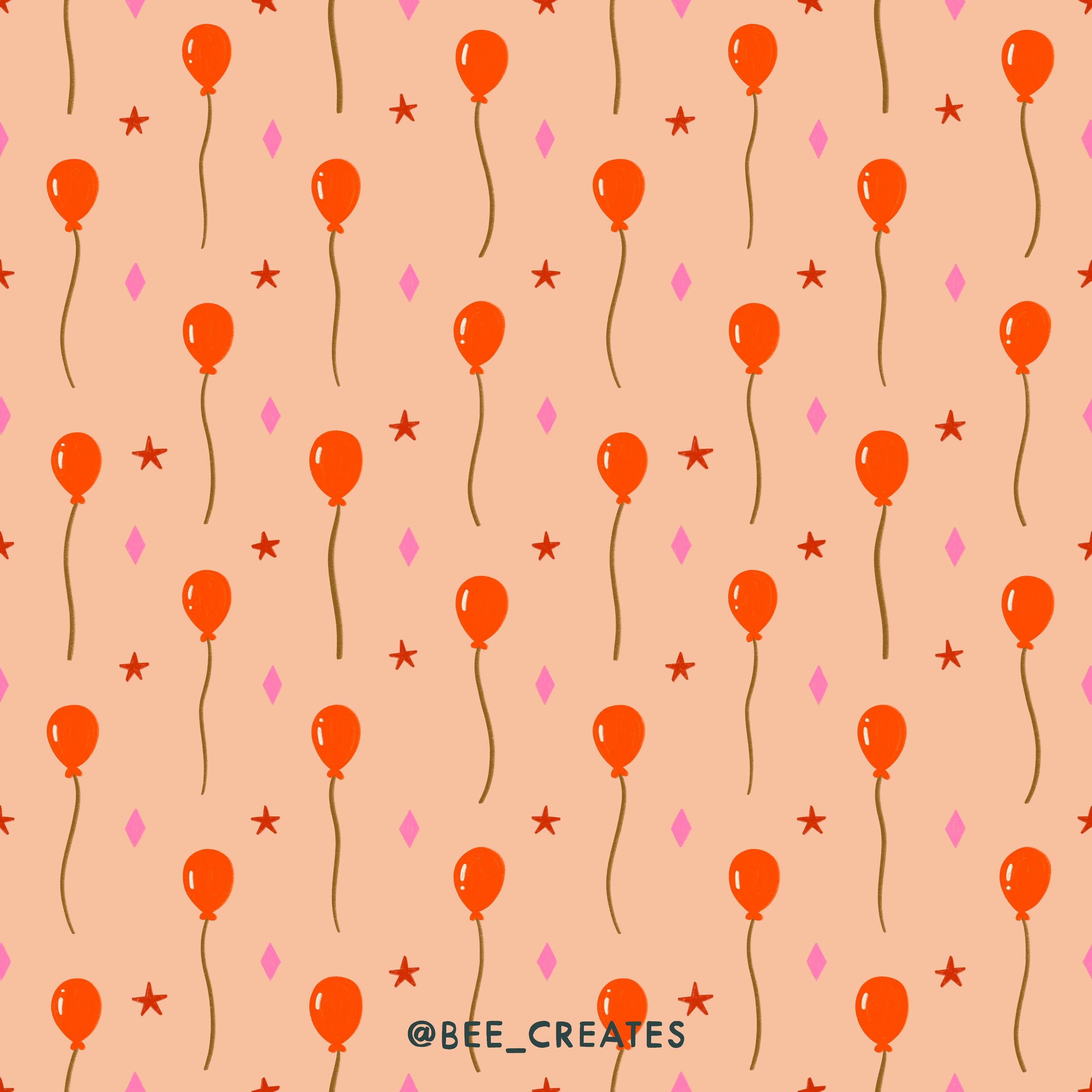 Big Top Balloons - Pink | BEE25-F14