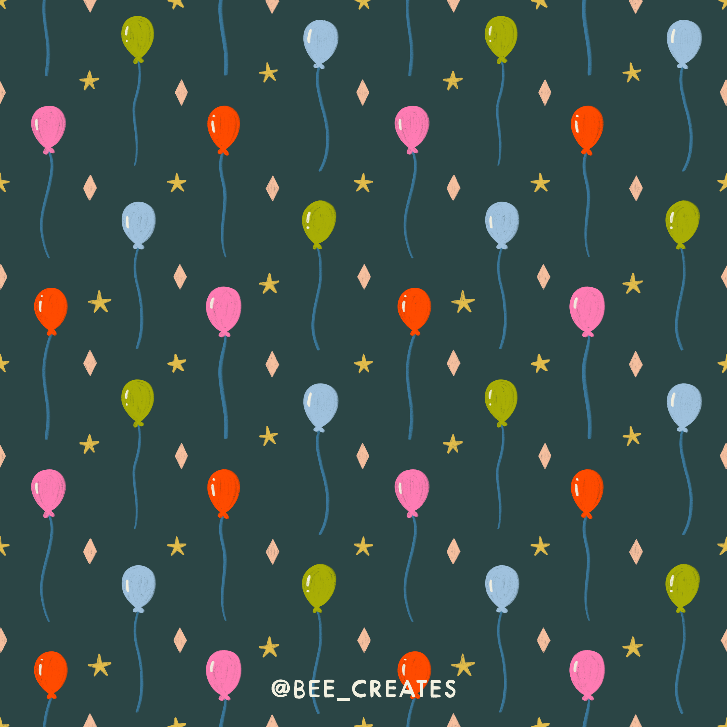 Big Top Balloons - Navy | BEE25-F18